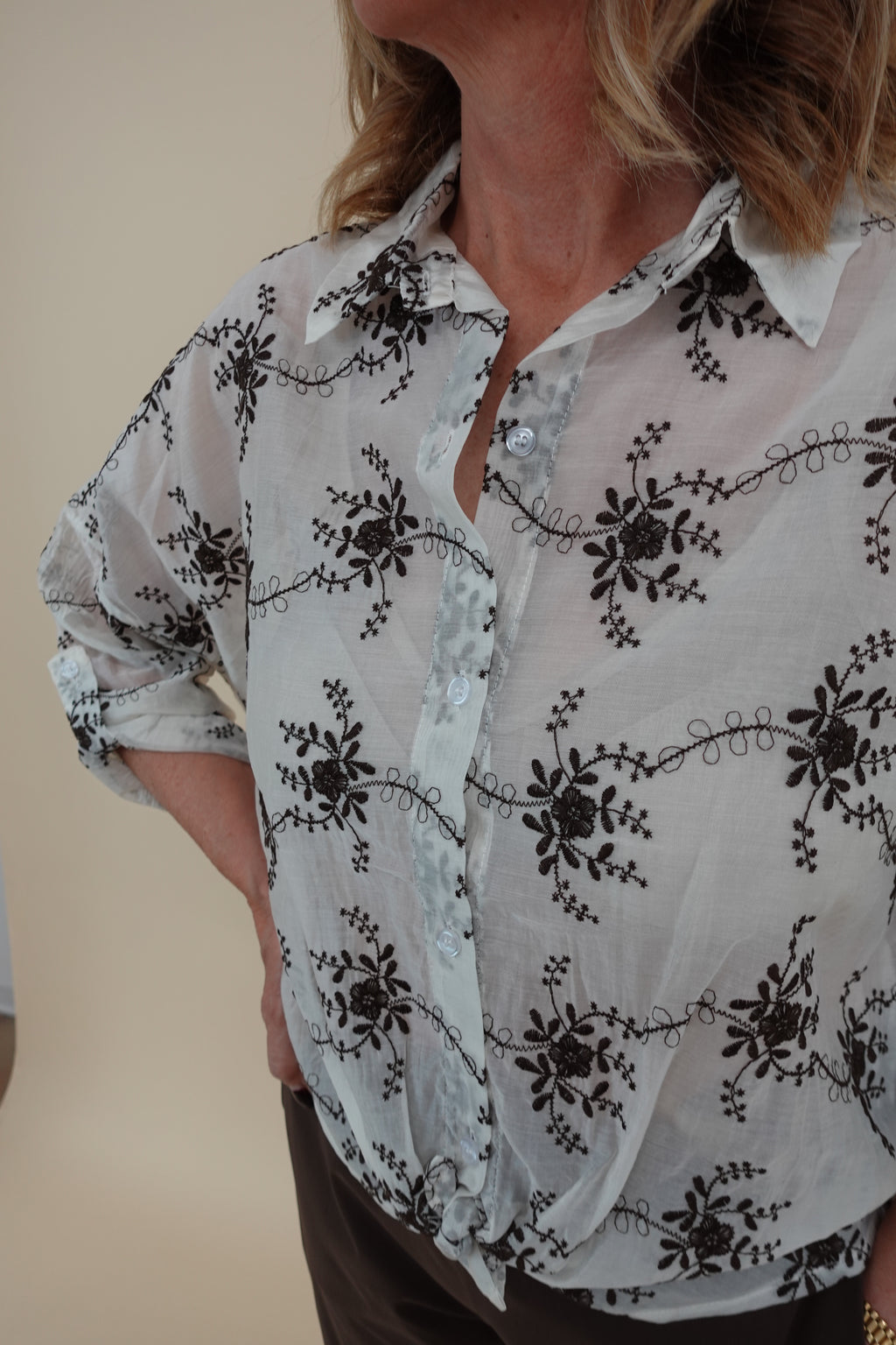 Camicia Amina Marrone