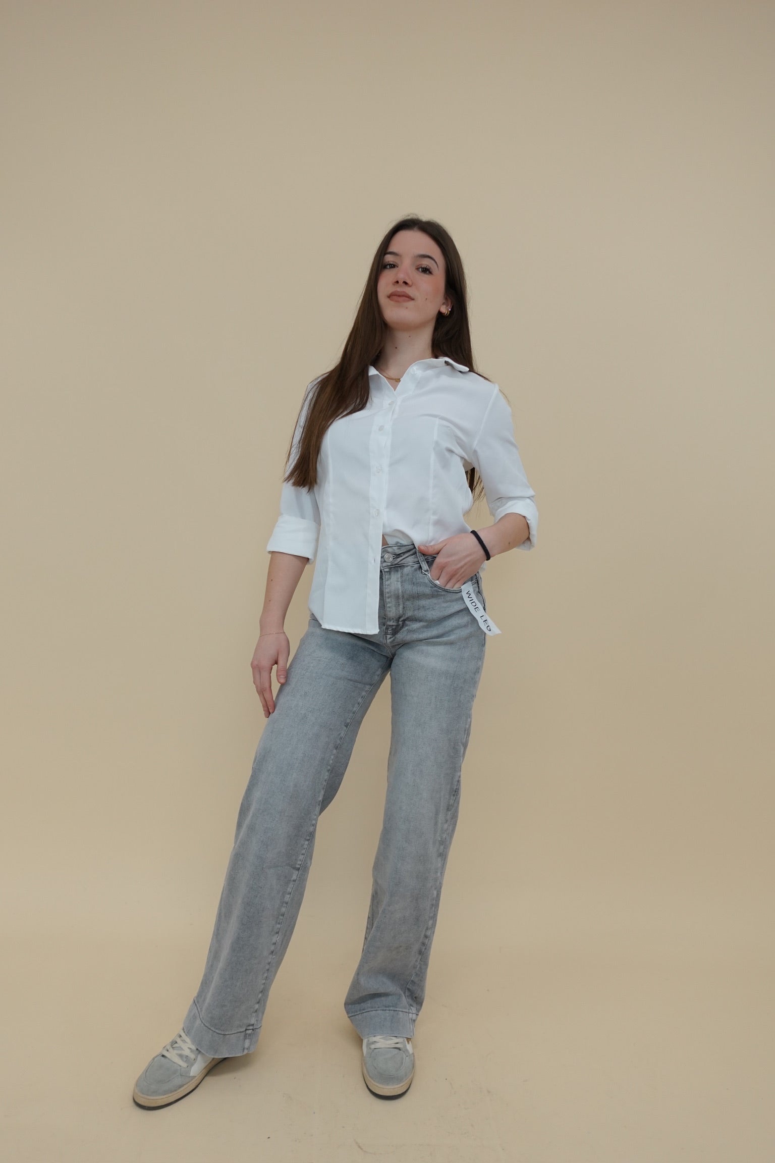 Jeans Palazzo Grigio