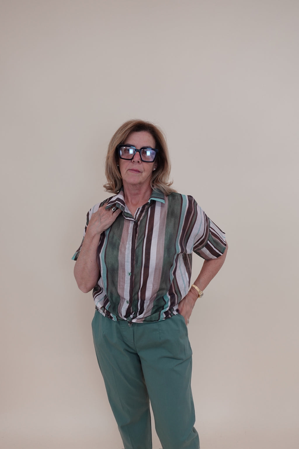 Camicia Vintage Verde