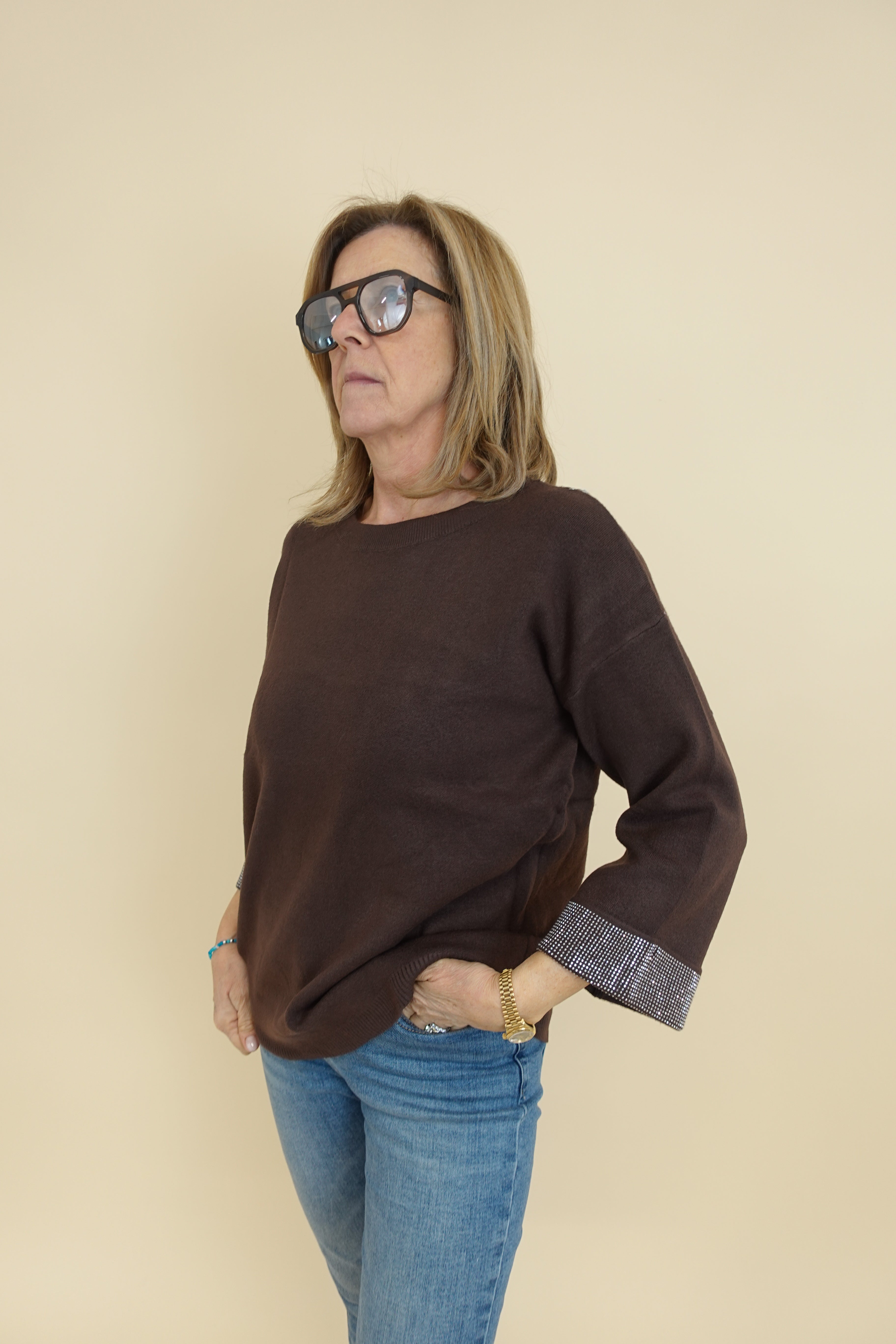 Maglione Angela Marrone