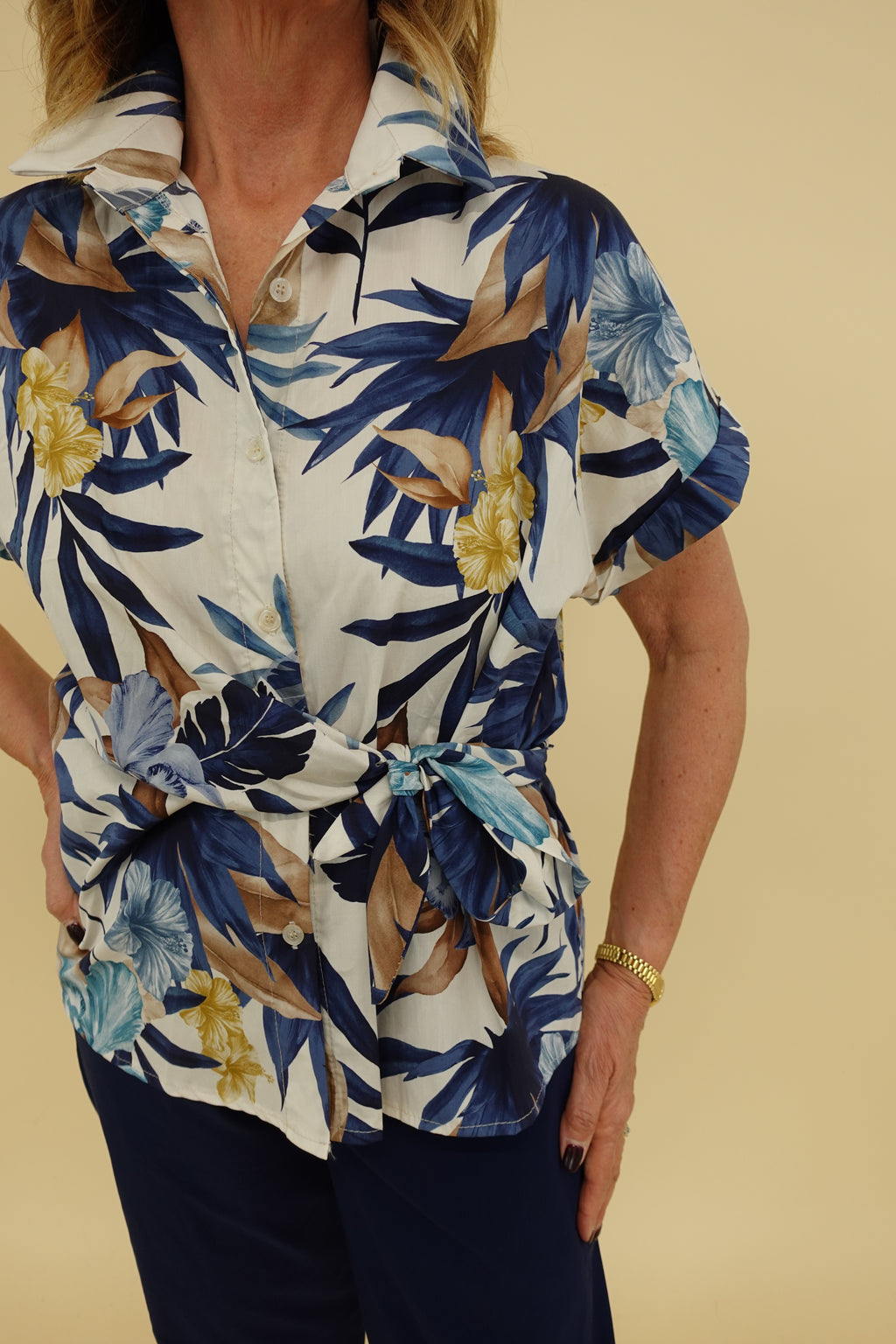 Camicia Hawaii Blu