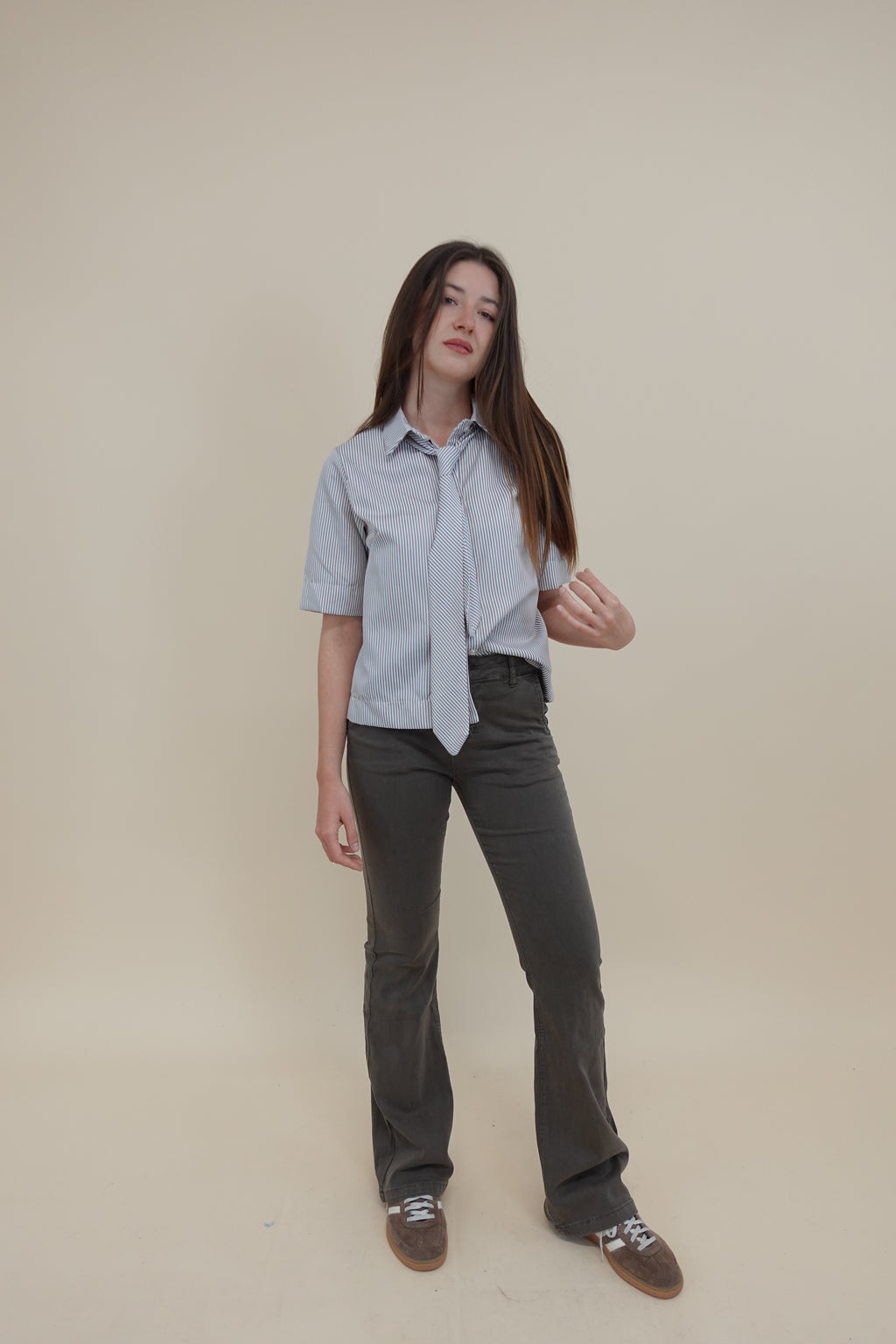 Camicia Miriam Marrone