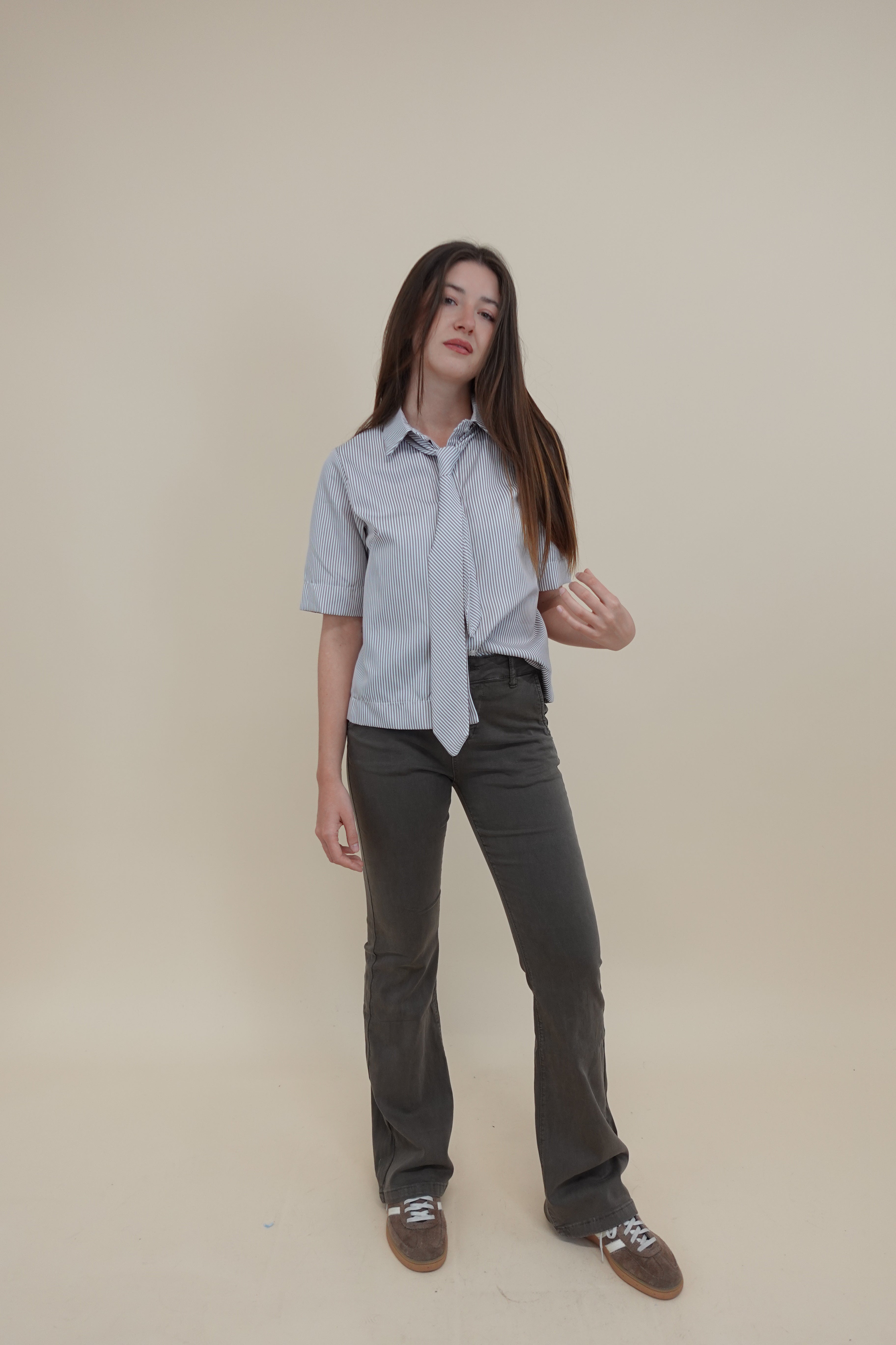 Camicia Miriam Marrone