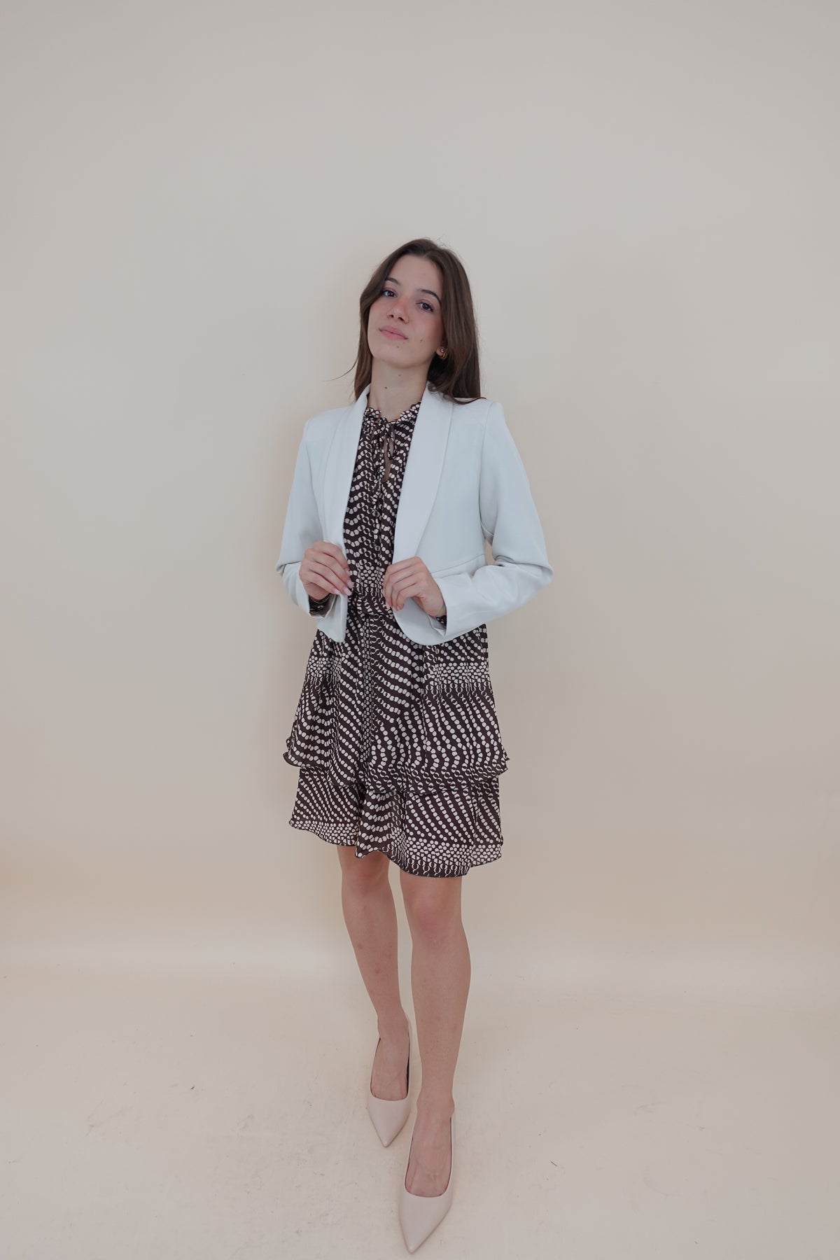 Giacca Crop Beige