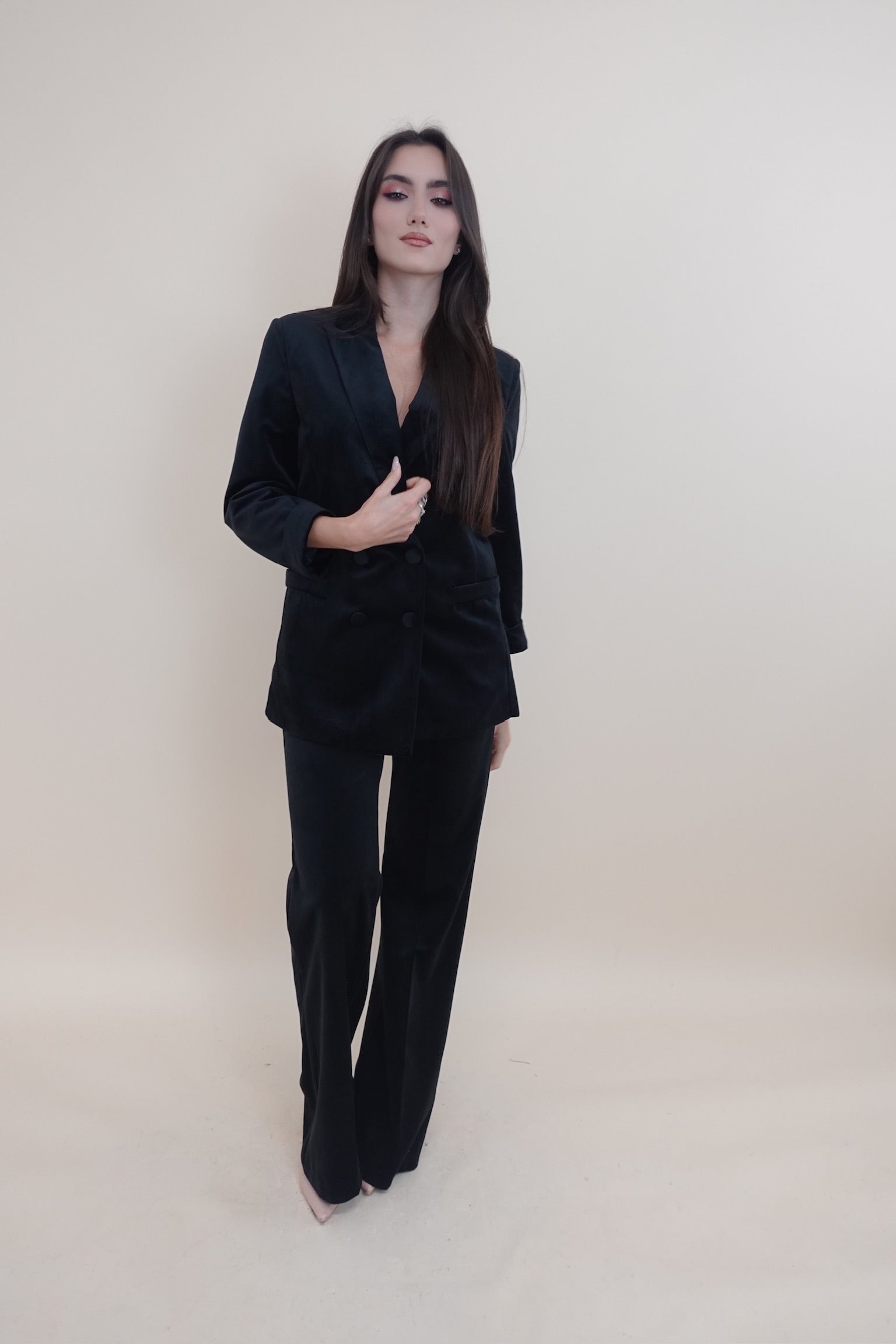 Pantalone Velluto Nero