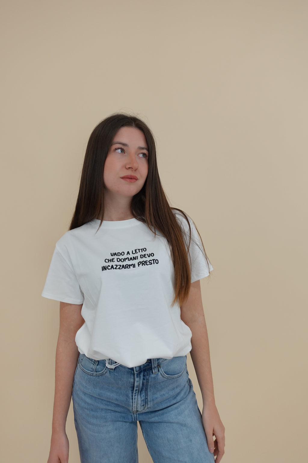 T-shirt Vado a Letto Nera