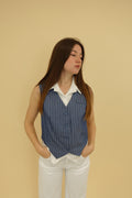 Gilet Line Azzurro