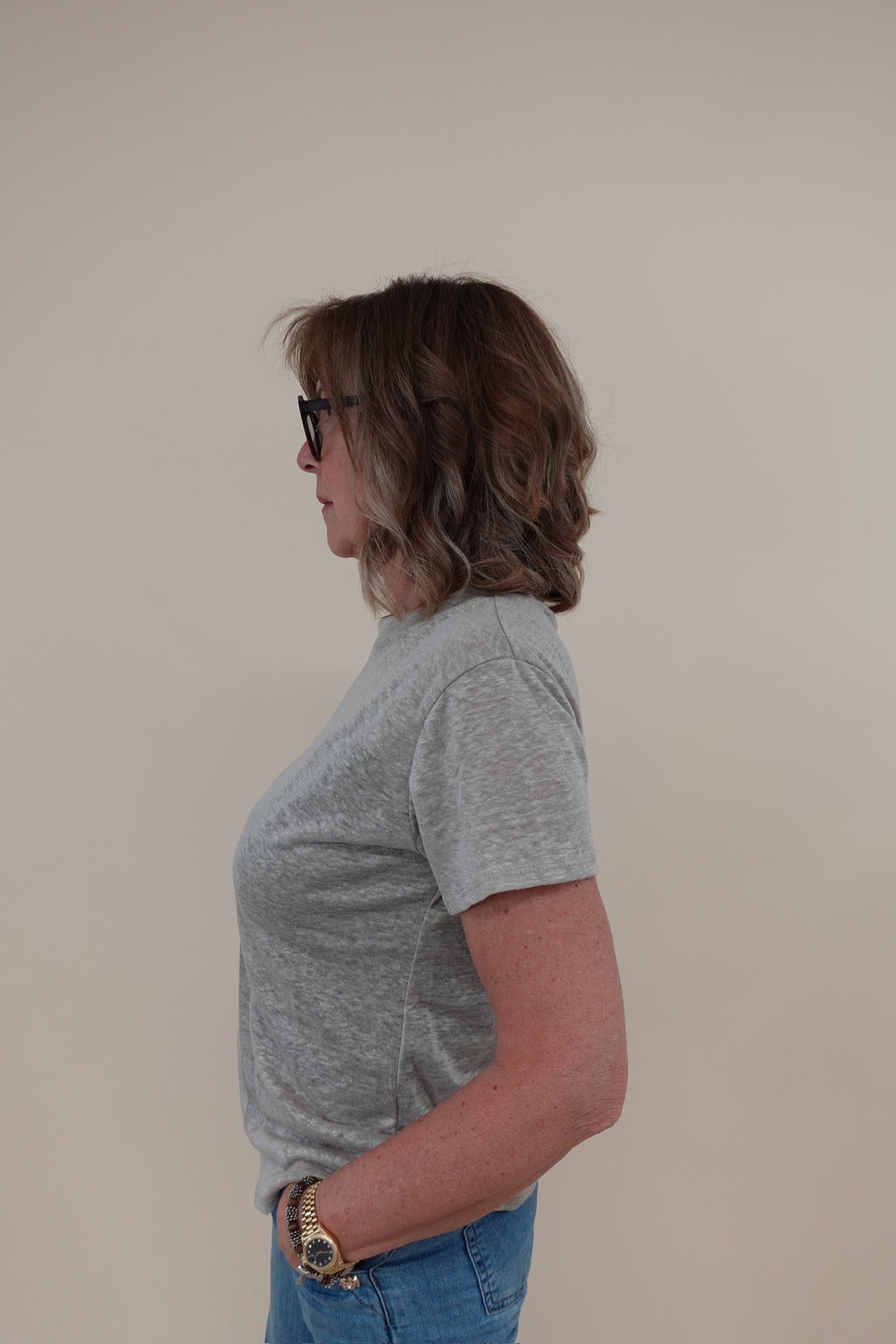 T-shirt Lino Beige