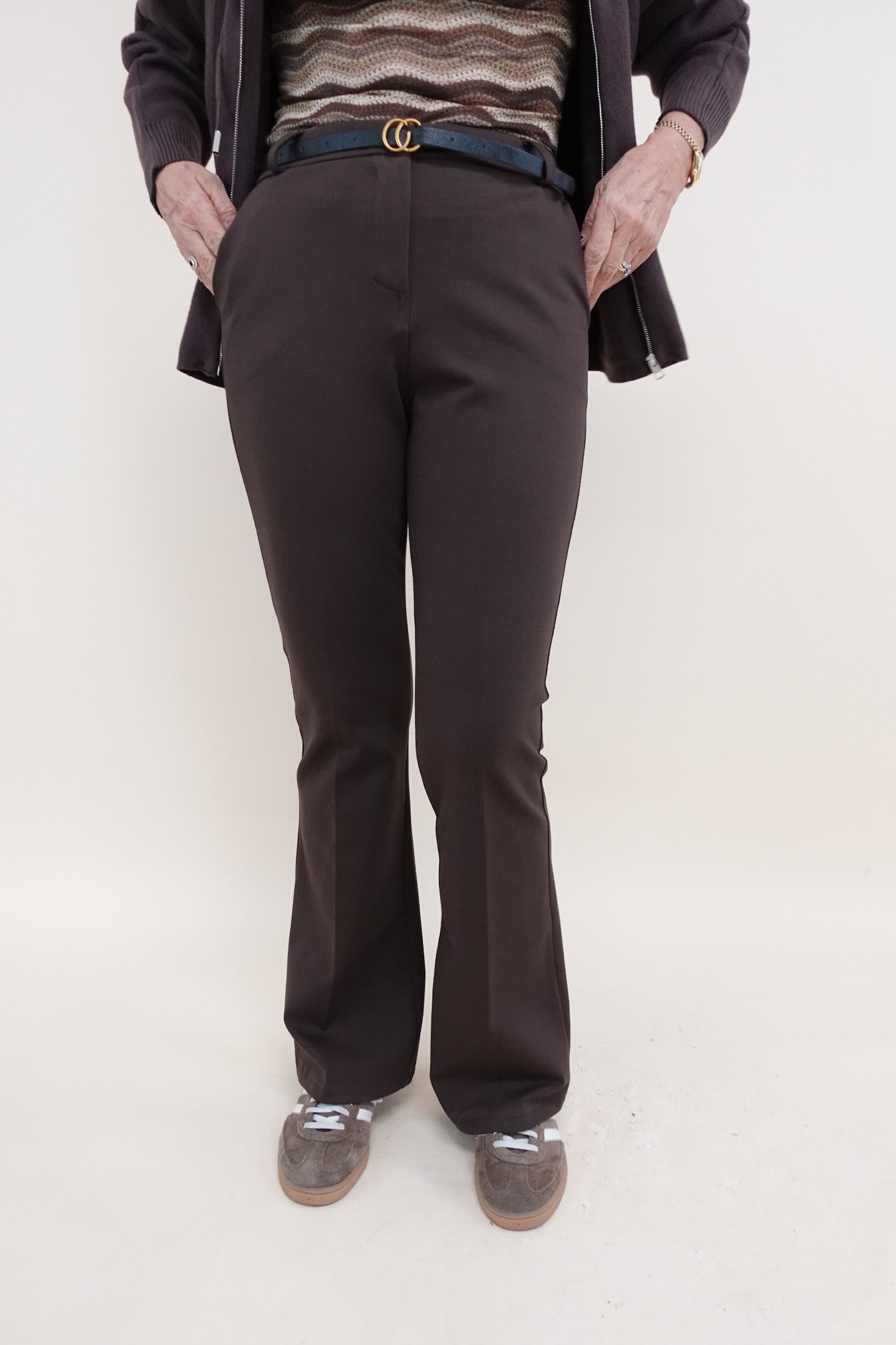 Pantalone Zampa Marrone