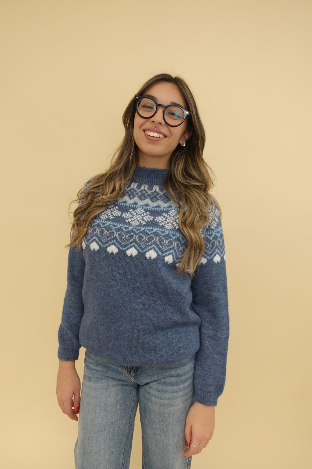 Maglione Snow Blu Jeans