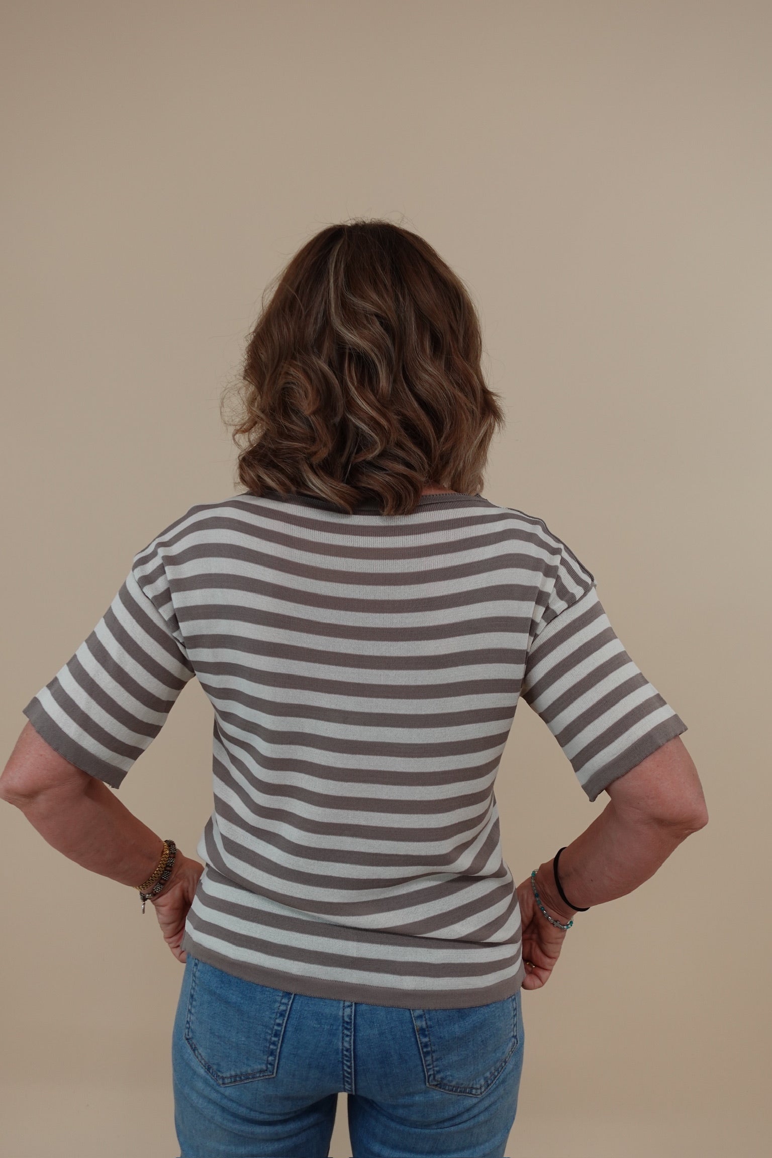 Maglia Line Beige