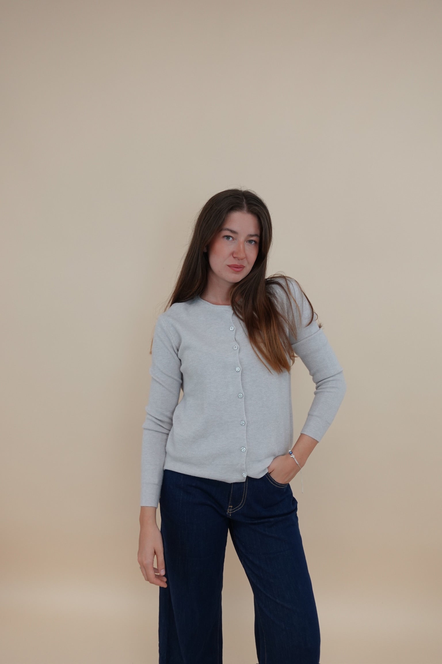 Cardigan Gioiello Beige