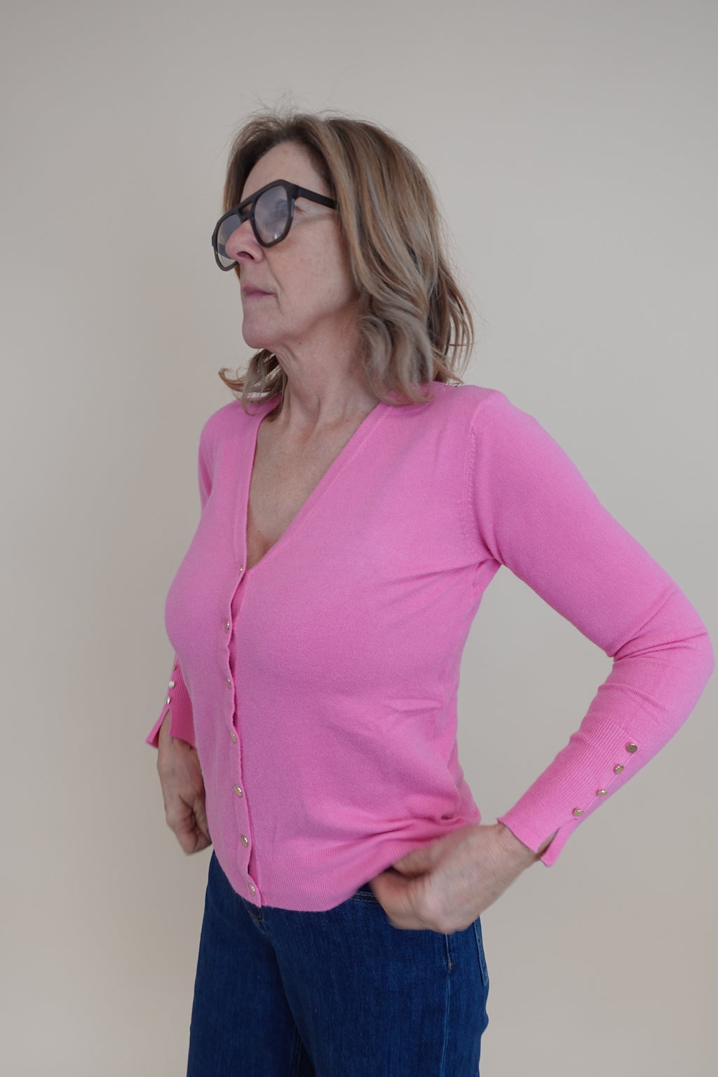 Cardigan Spring Rosa