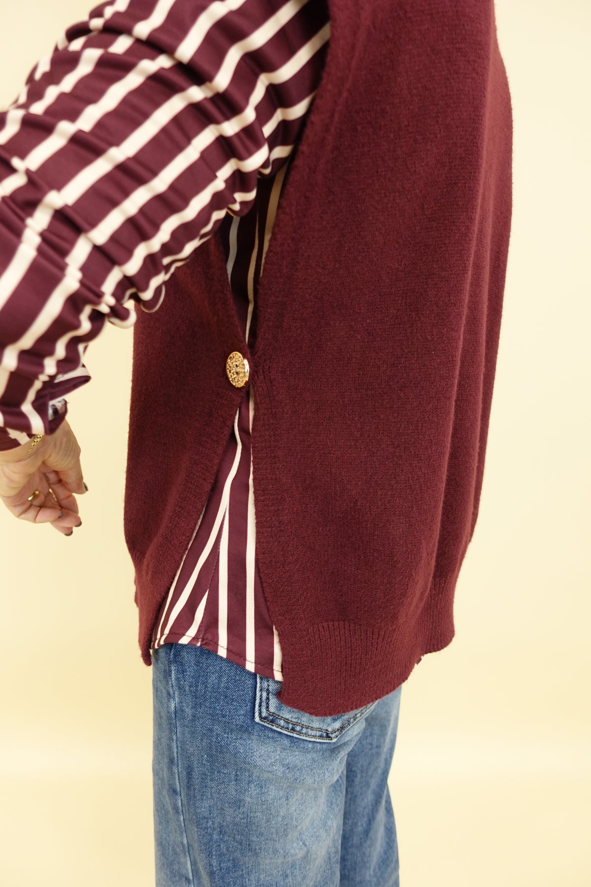 Gilet Carmen Bordeaux