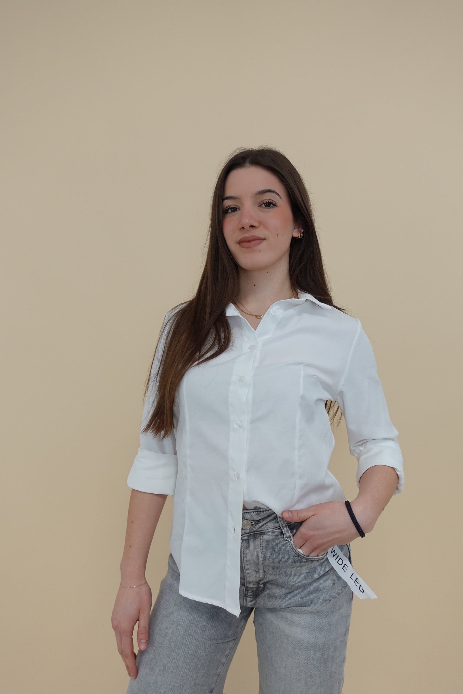 Camicia Basic Bianca