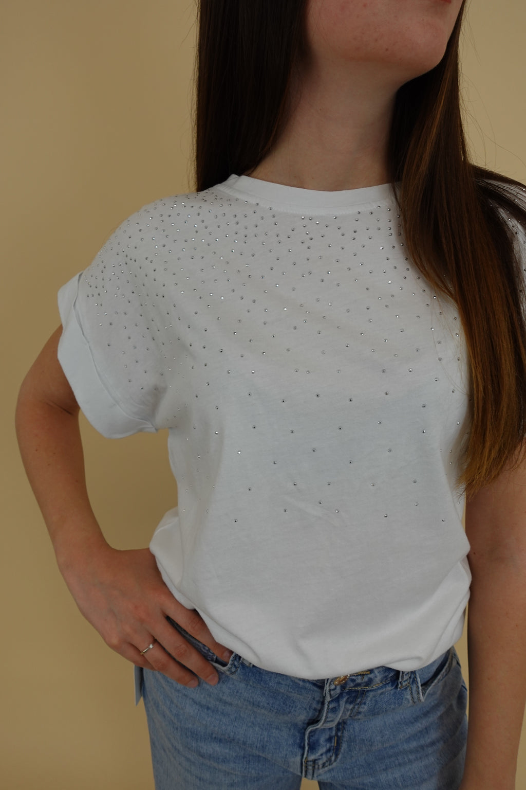 T-shirt Brillo Bianca