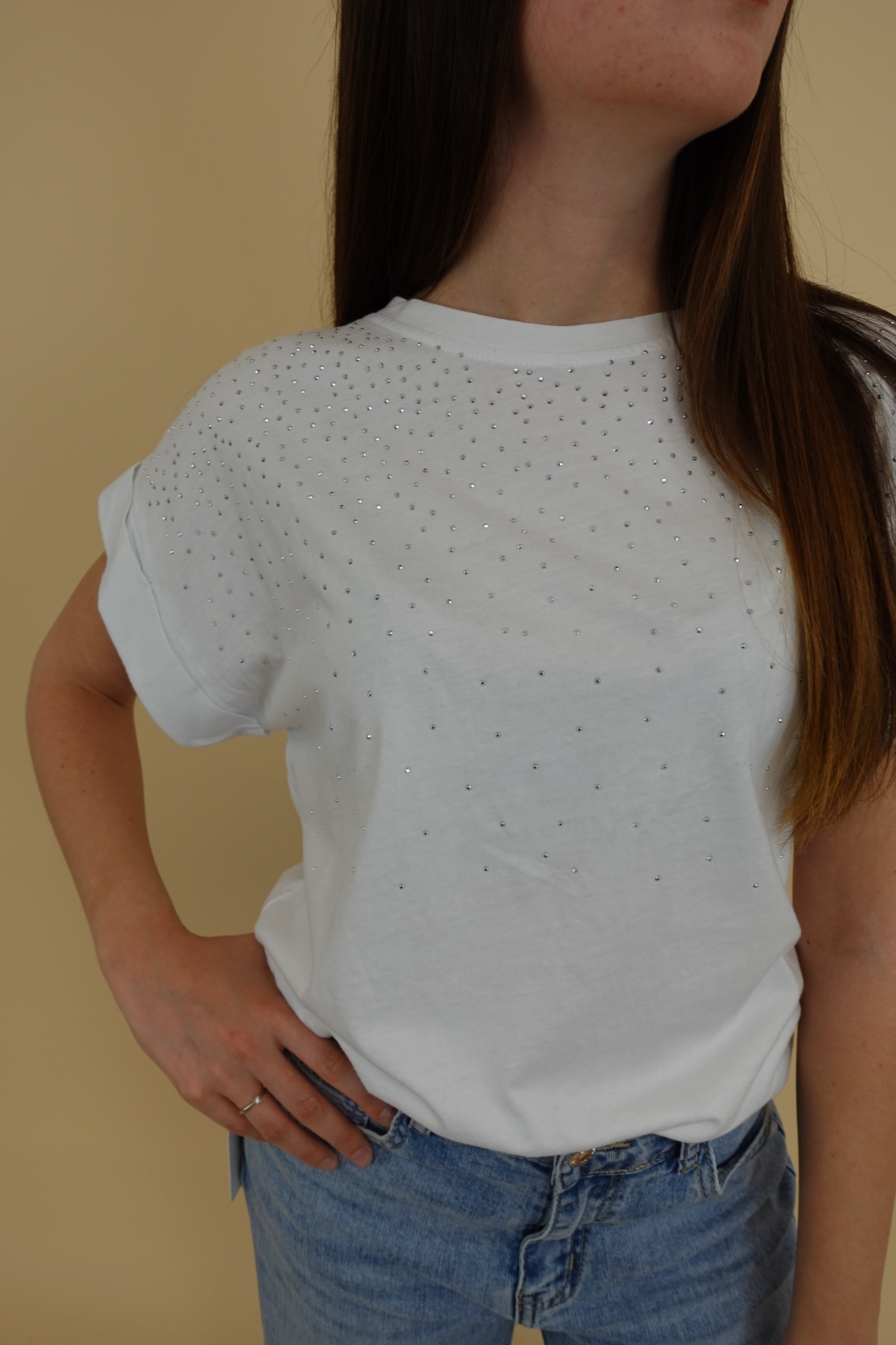 T-shirt Brillo Bianca