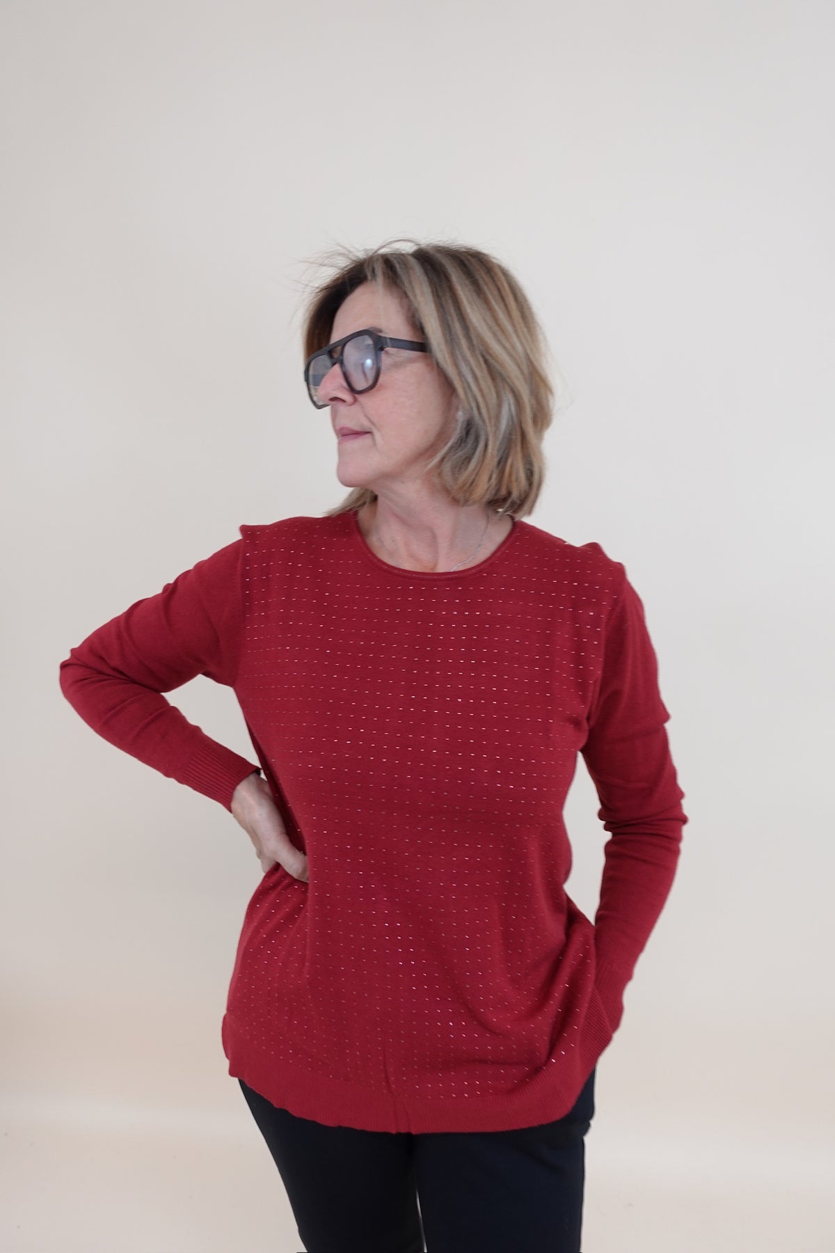 Maglia Shine Bordeaux