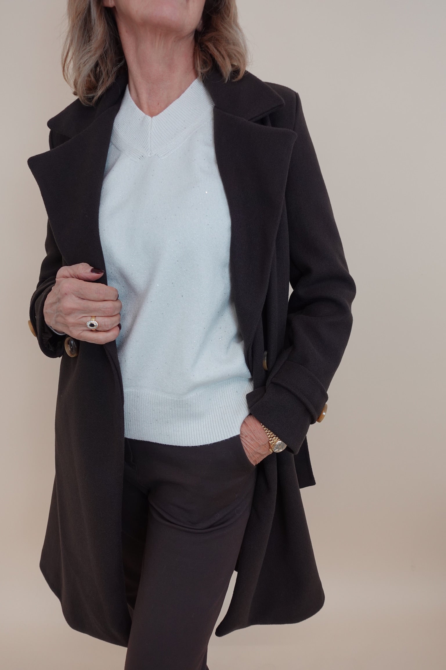 Cappotto Winter Shorts Marrone