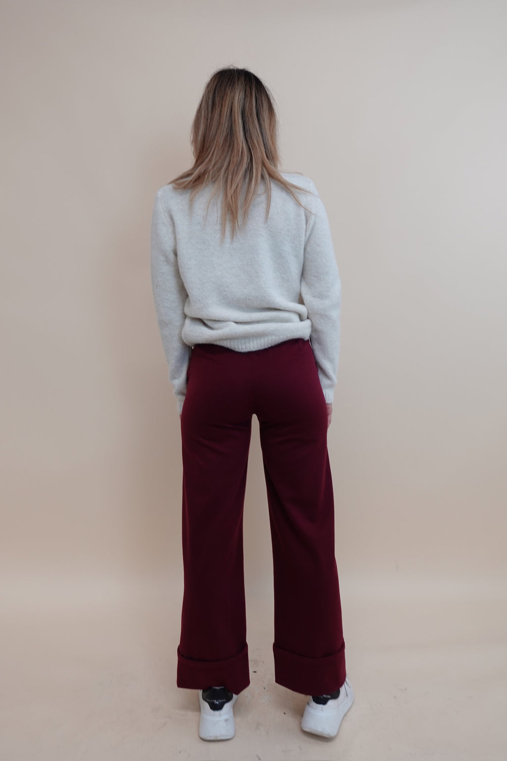 Pantalone Moda Bordeaux