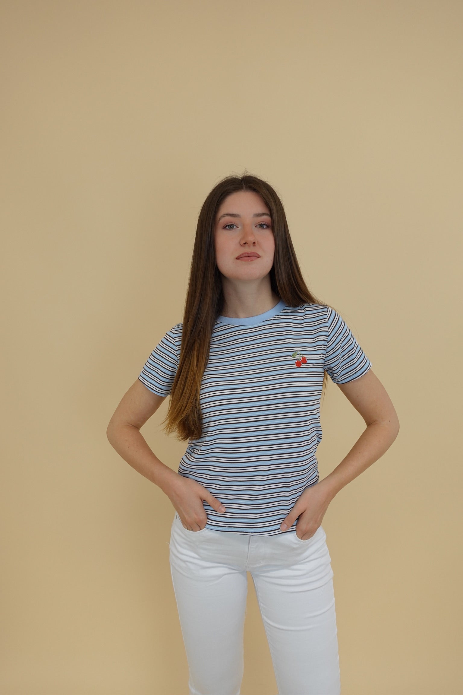T- Shirt Cherry Azzurra