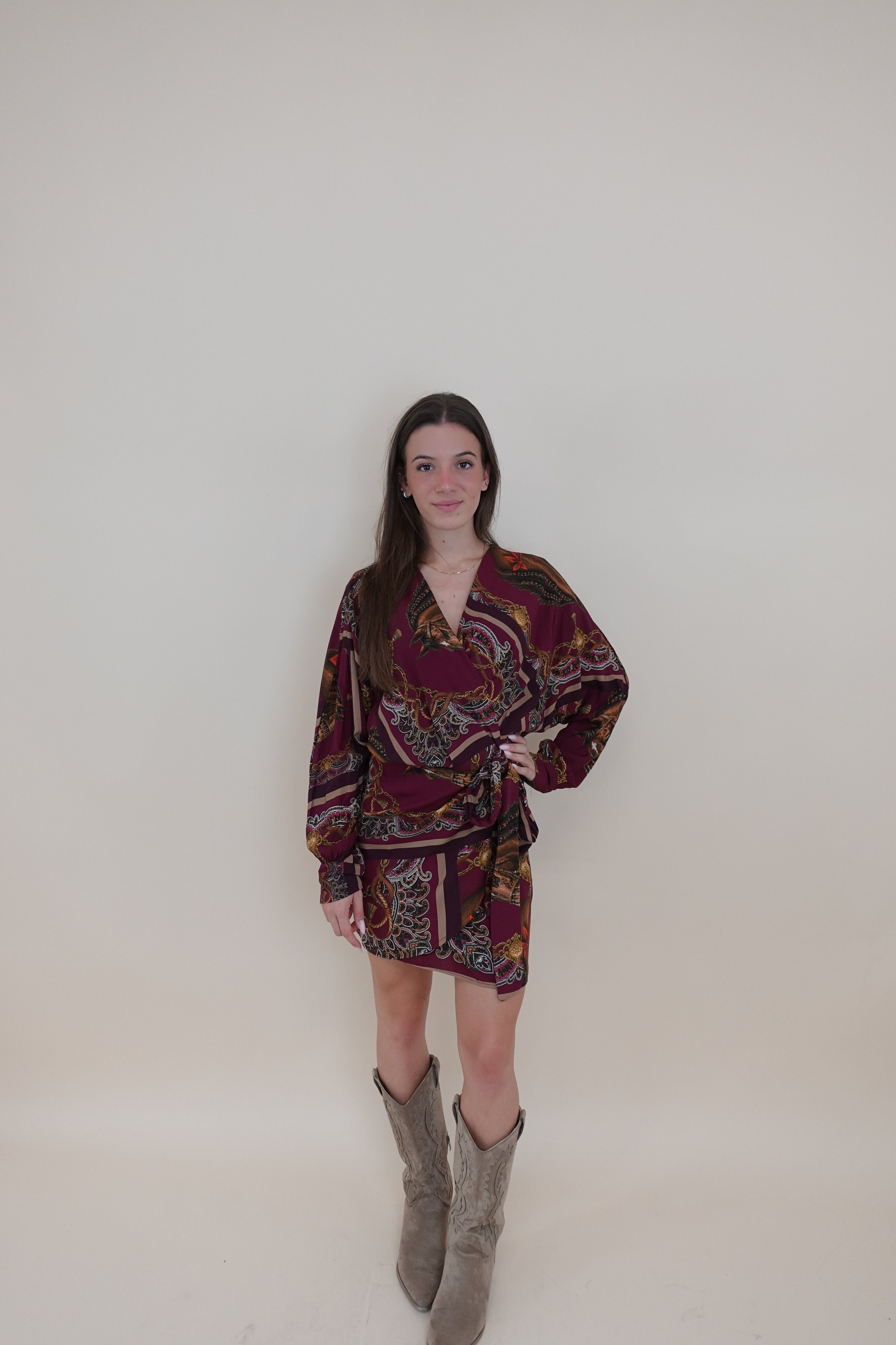 Abito kenya bordeaux
