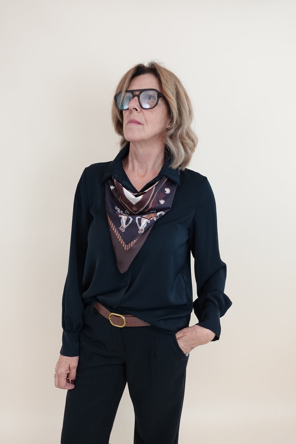 Camicia Bandana Nera