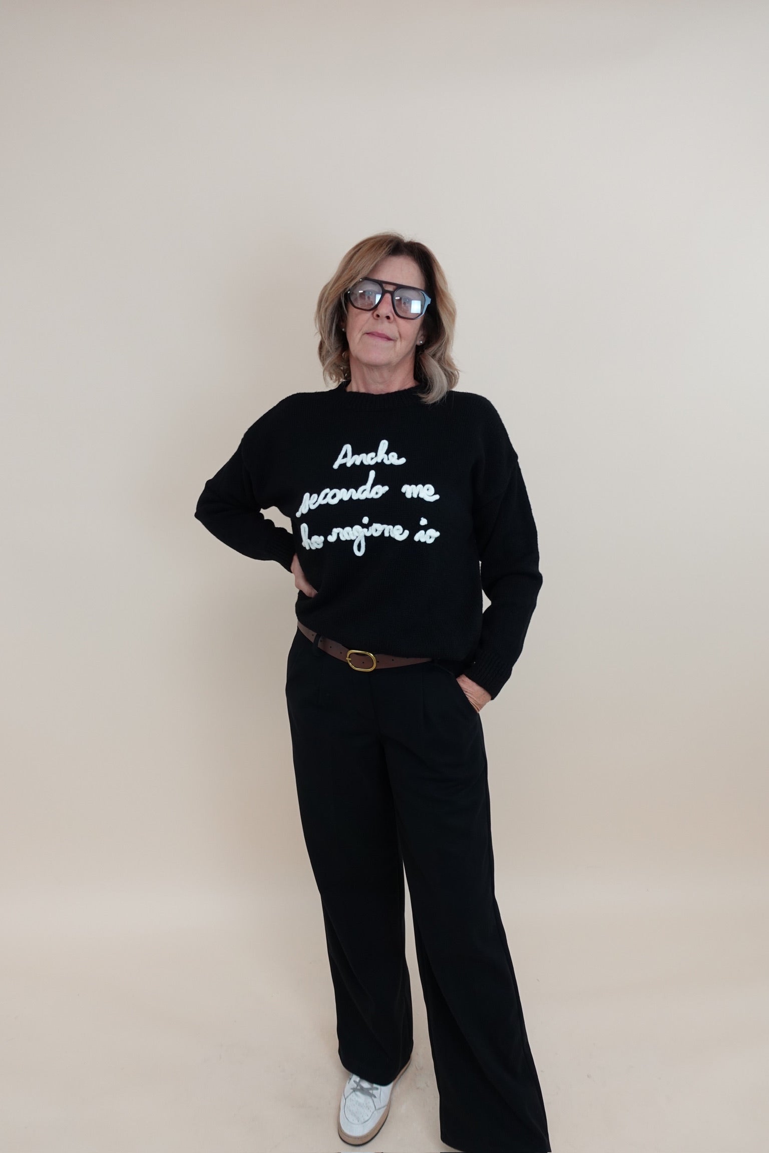 Maglione " Ho ragione " Nero