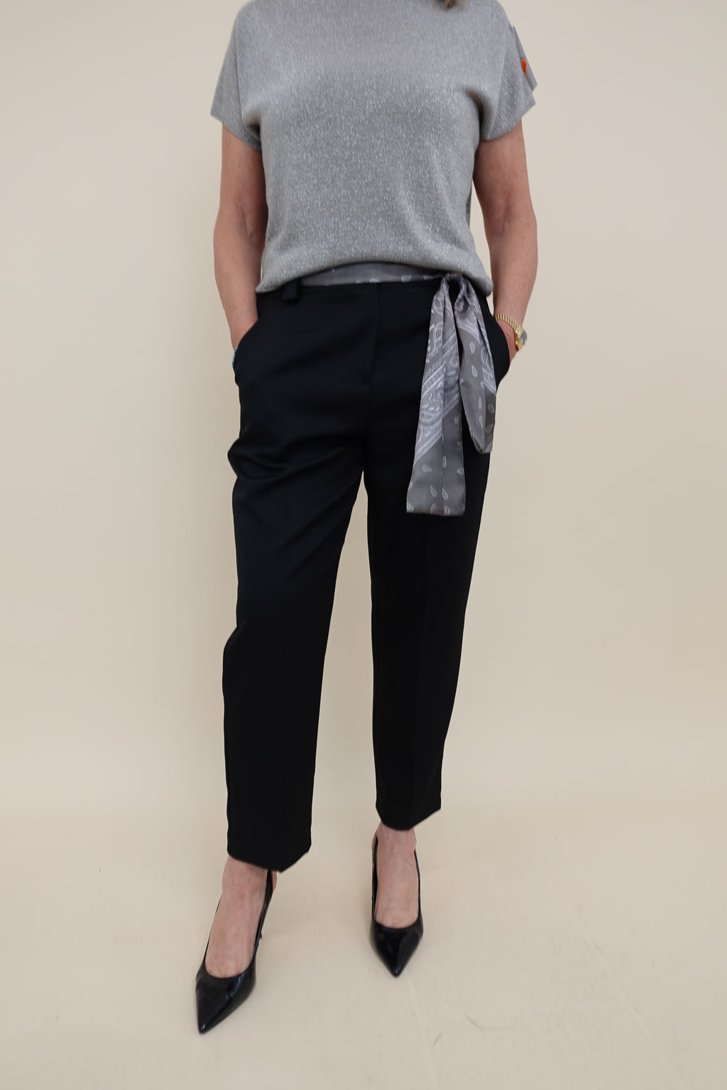 Pantalone Foulard Nero