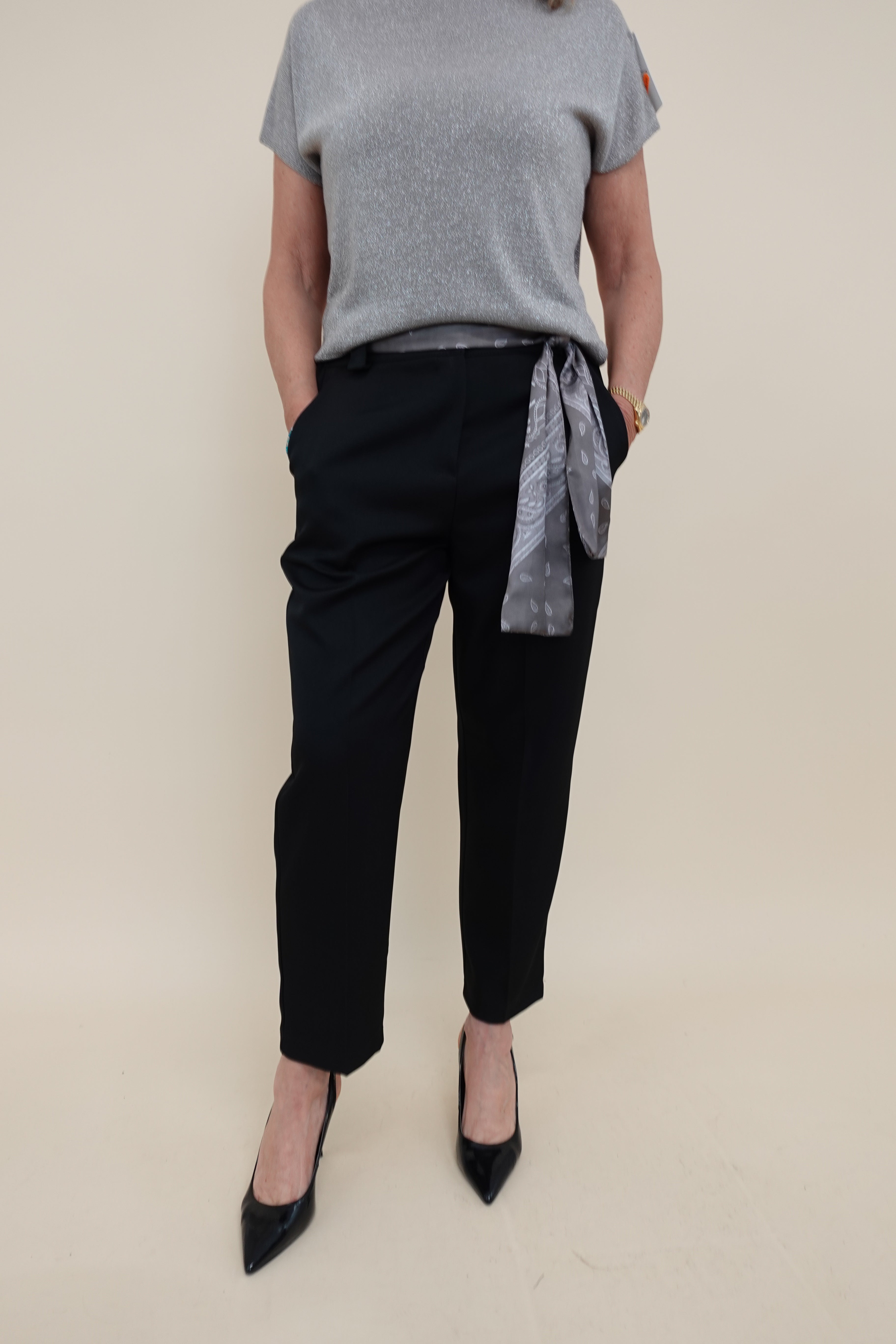 Pantalone Foulard Nero