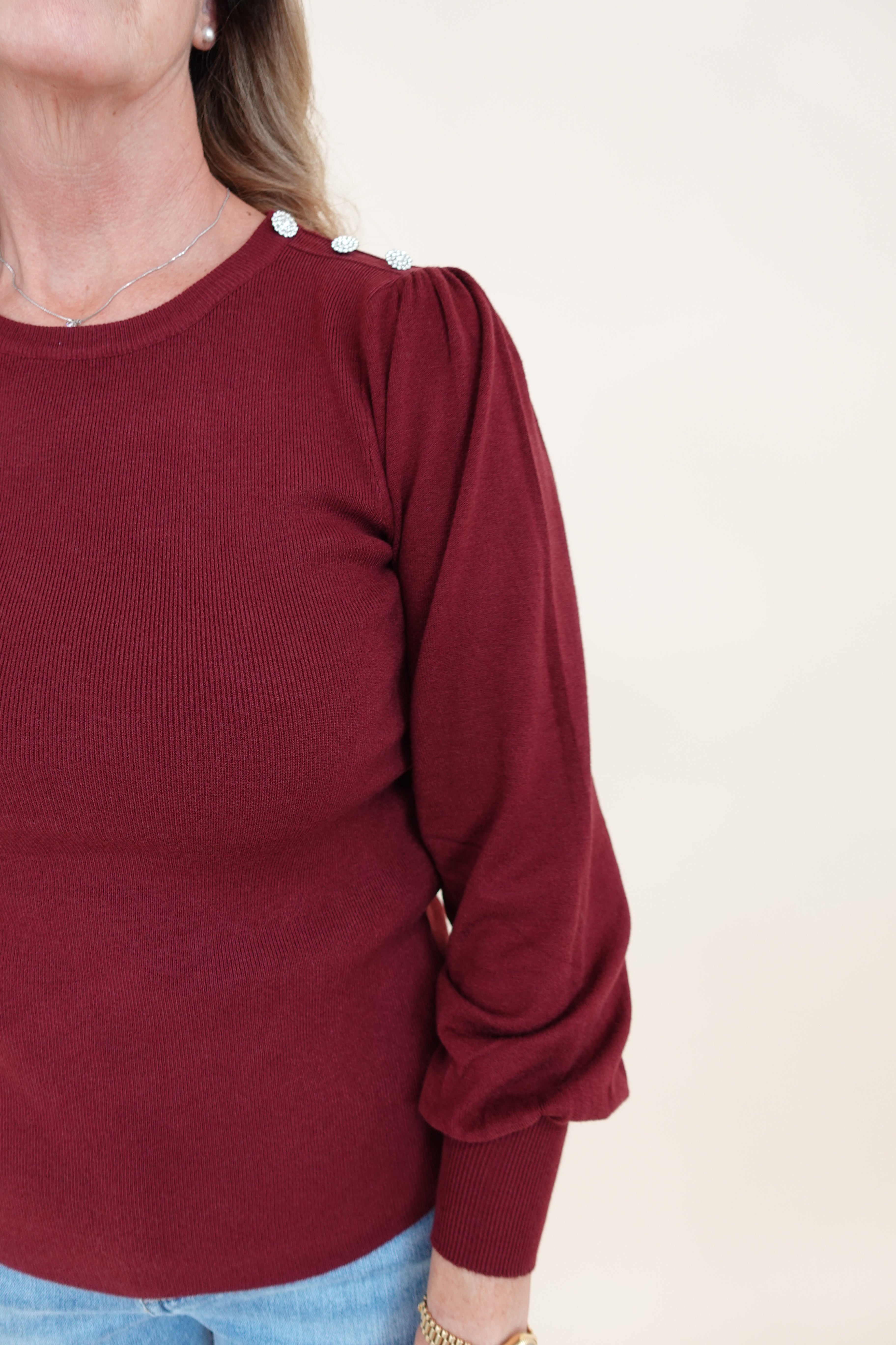 Maglia Sabrina bordeaux