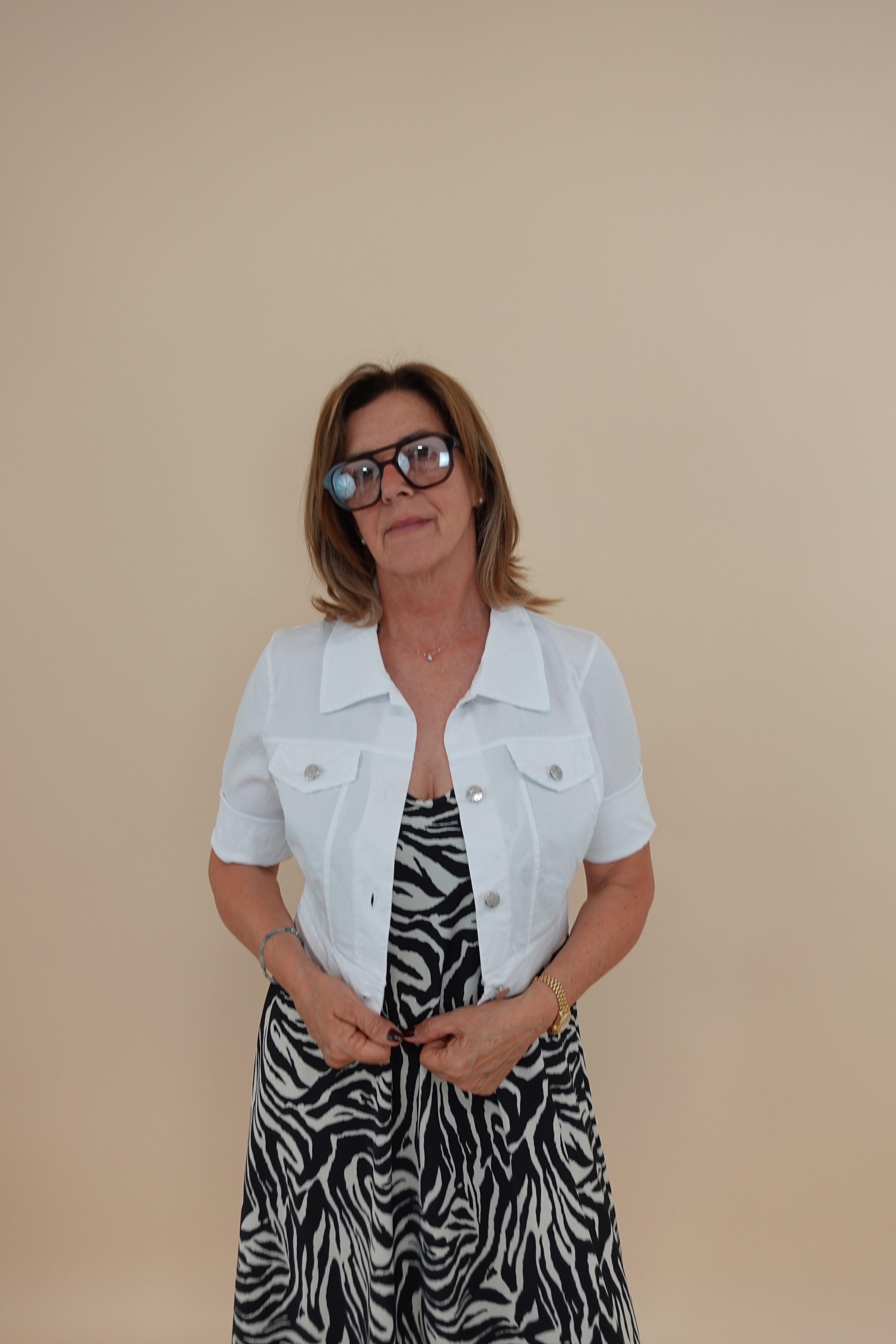 Giacca Crop White