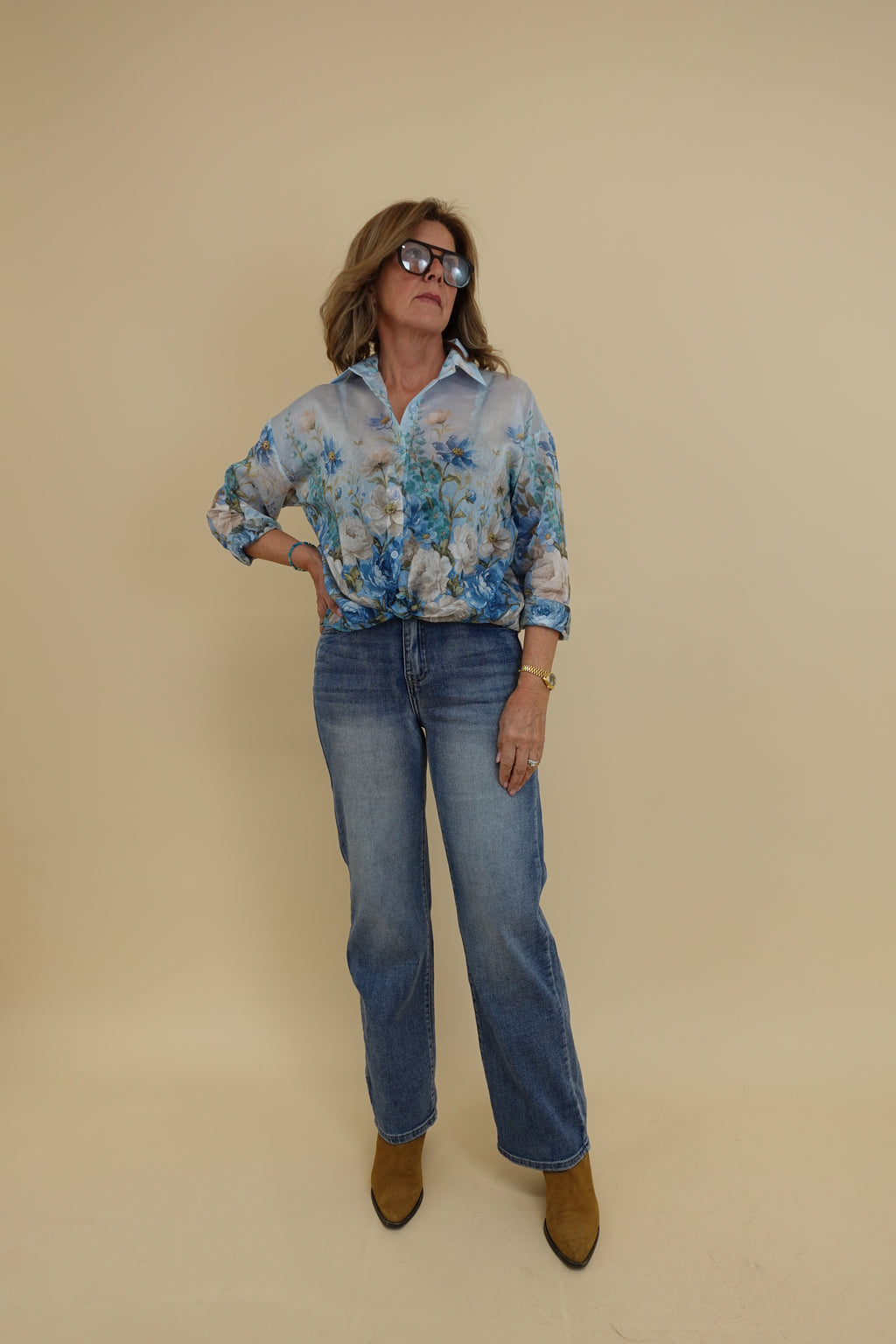 Camicia Primavera Azzurra