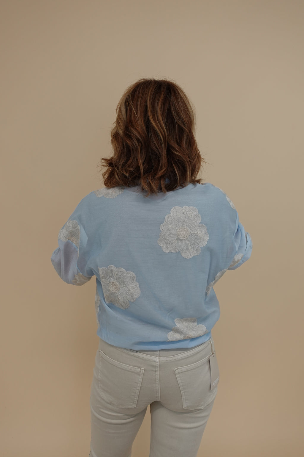 Camicia Flower Azzurra