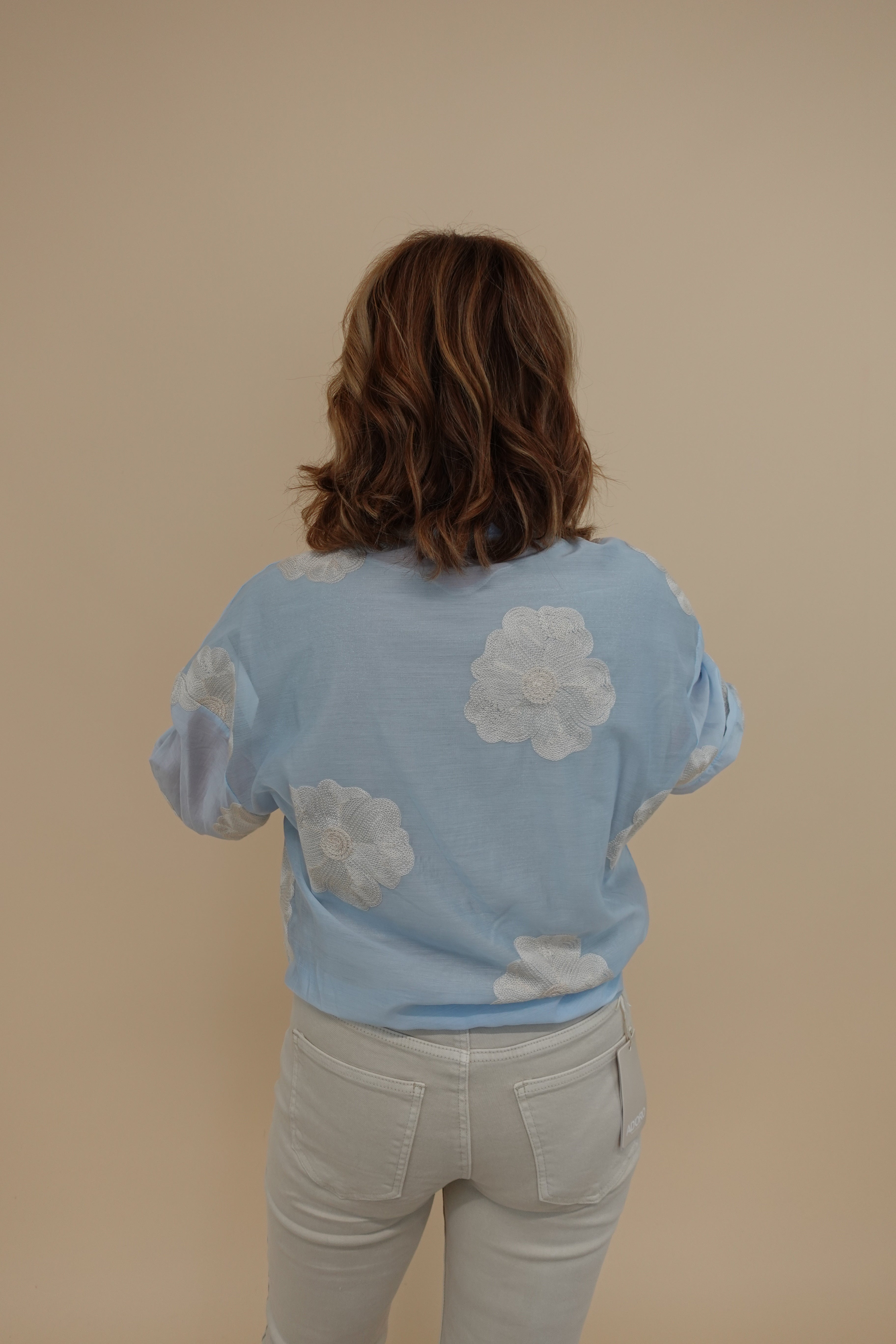 Camicia Flower Azzurra