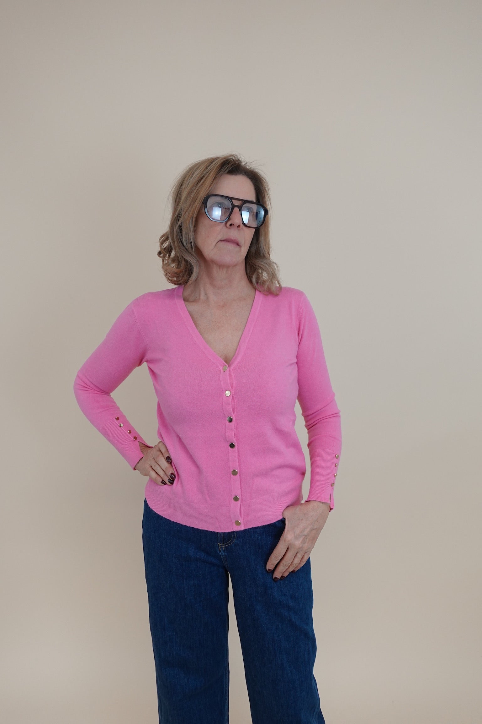 Cardigan Spring Rosa