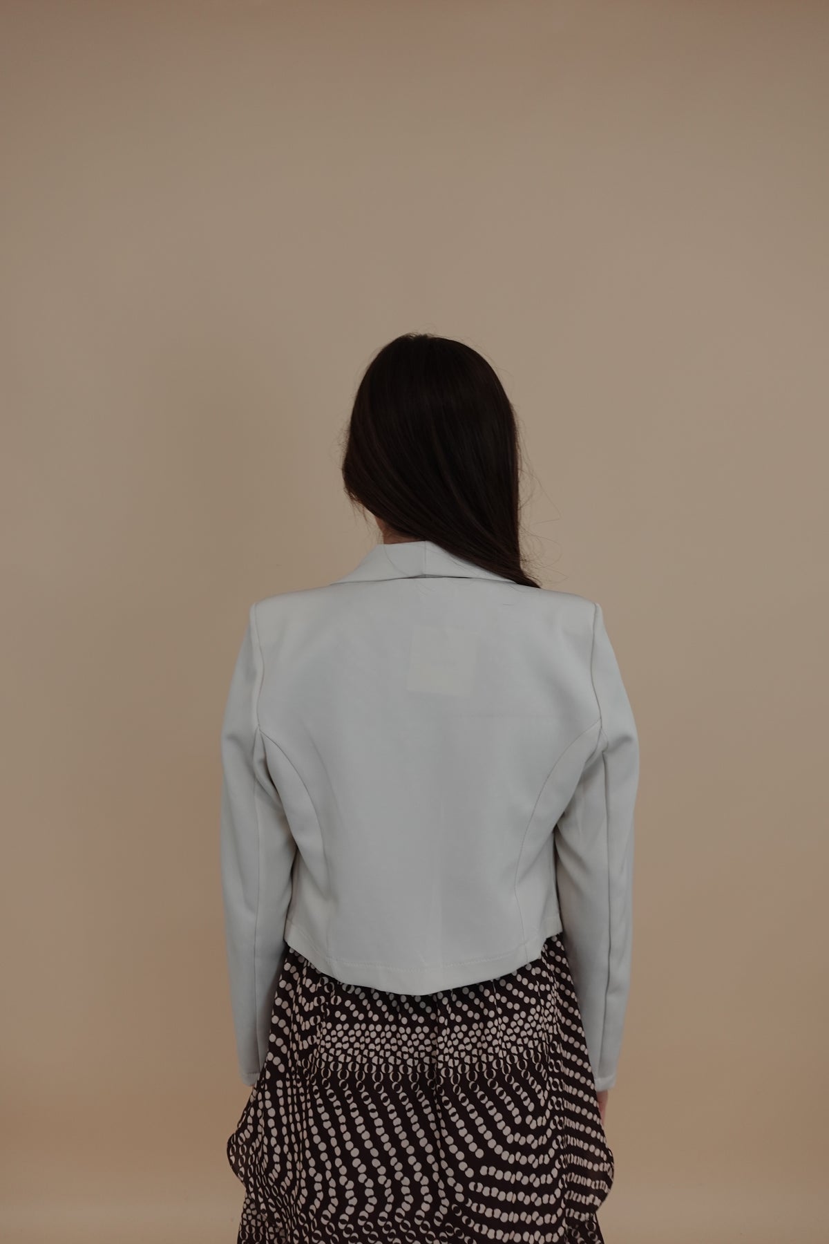 Giacca Crop Beige