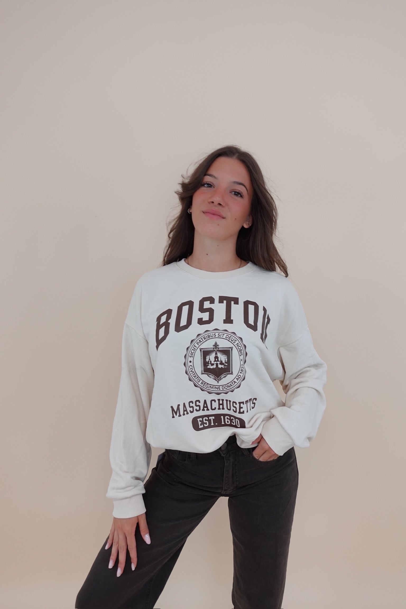 Felpa Boston Beige