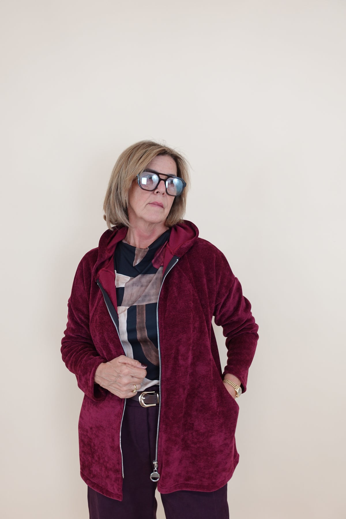 Giacca Annalisa Bordeaux