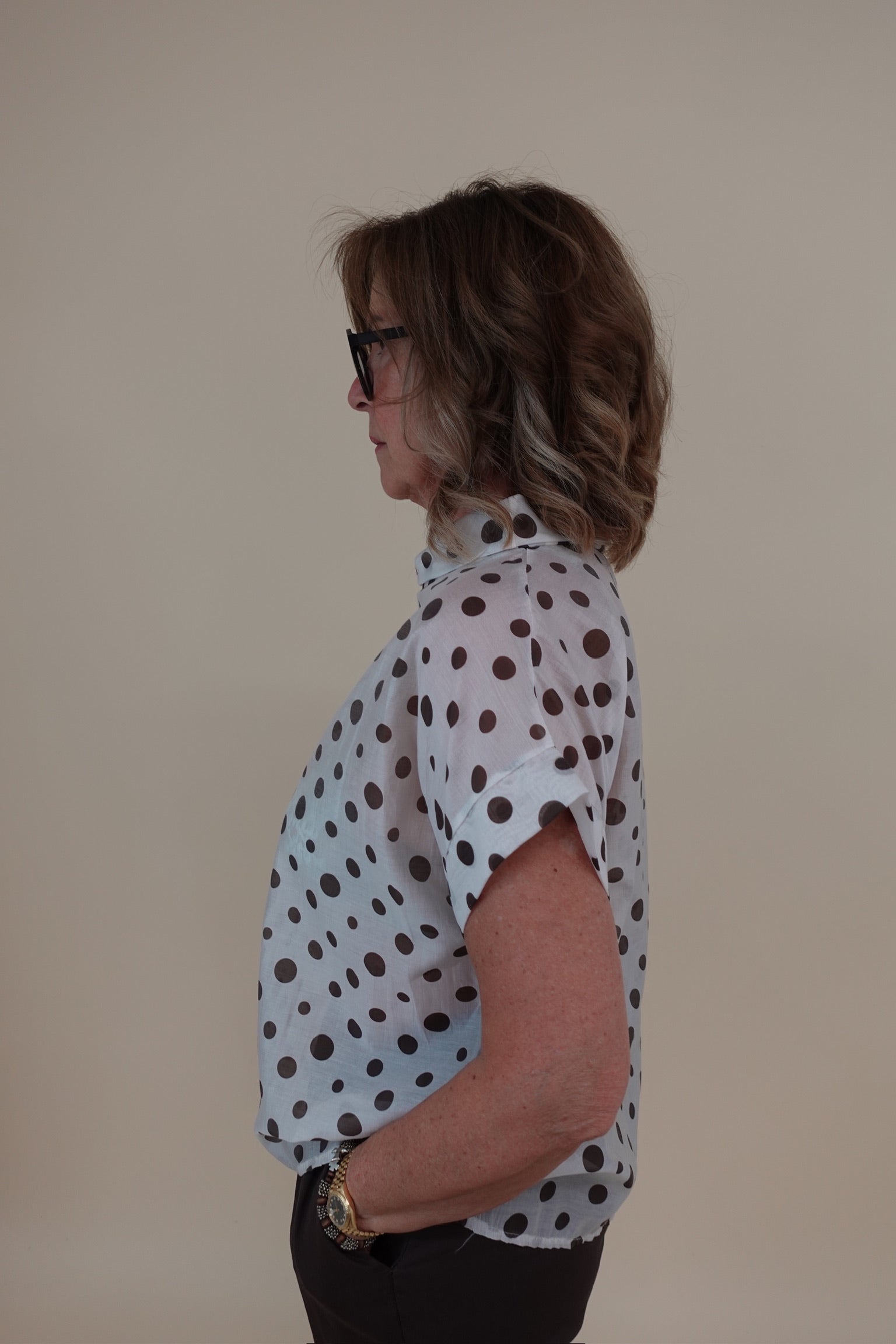 Maglia Pois Bianca