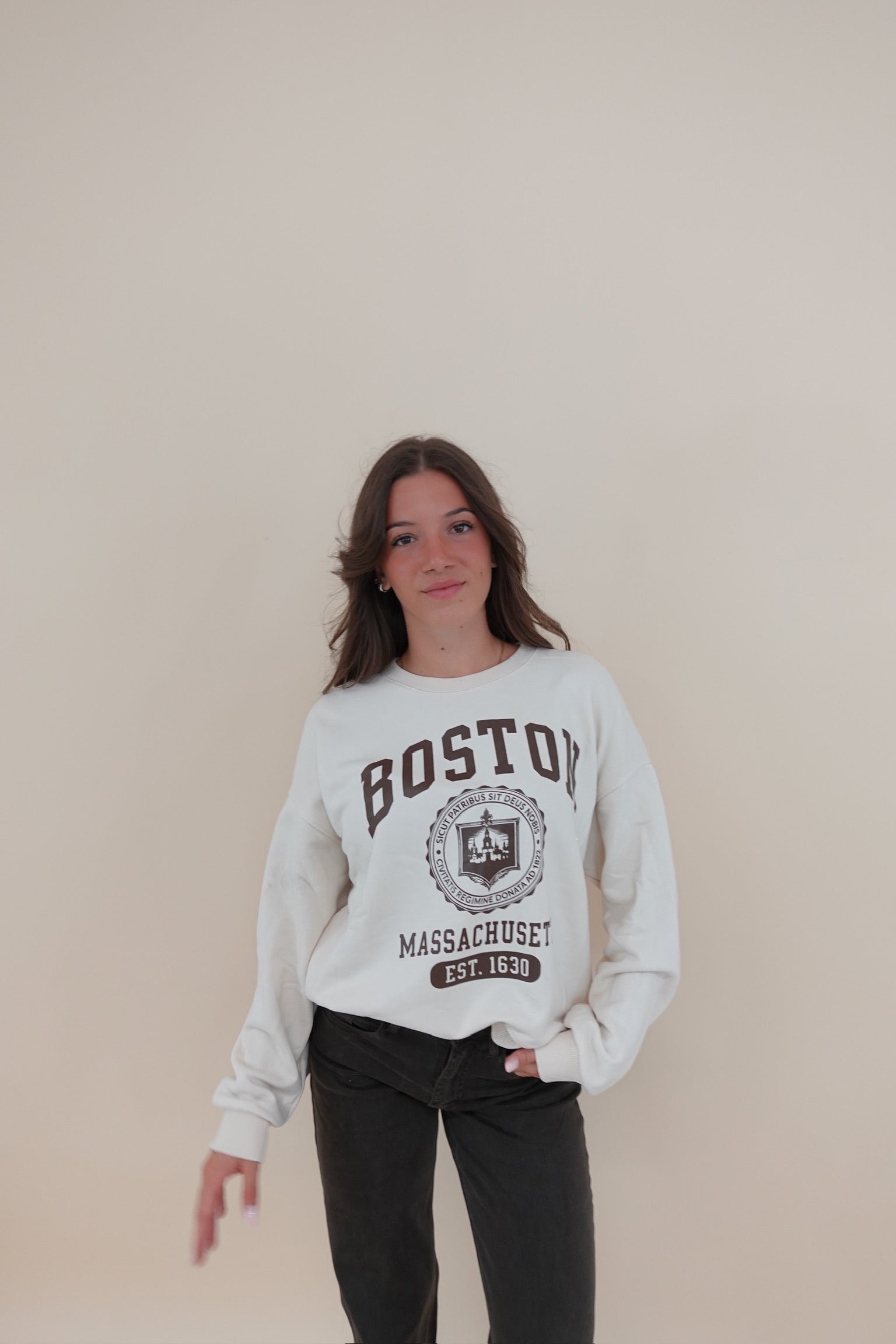 Felpa Boston Beige