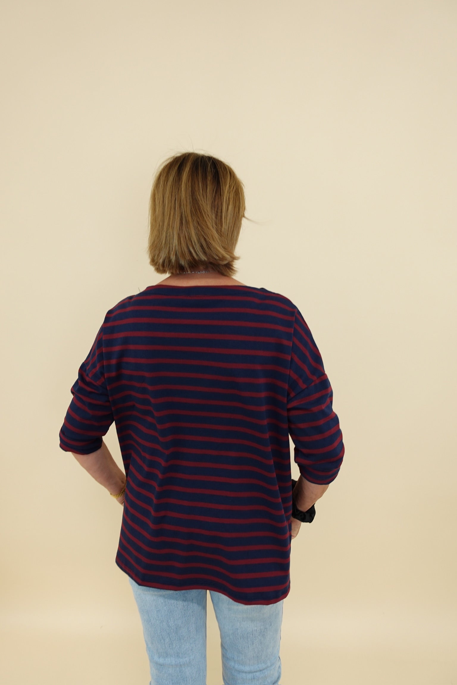 Maglia Line Over Bordeaux