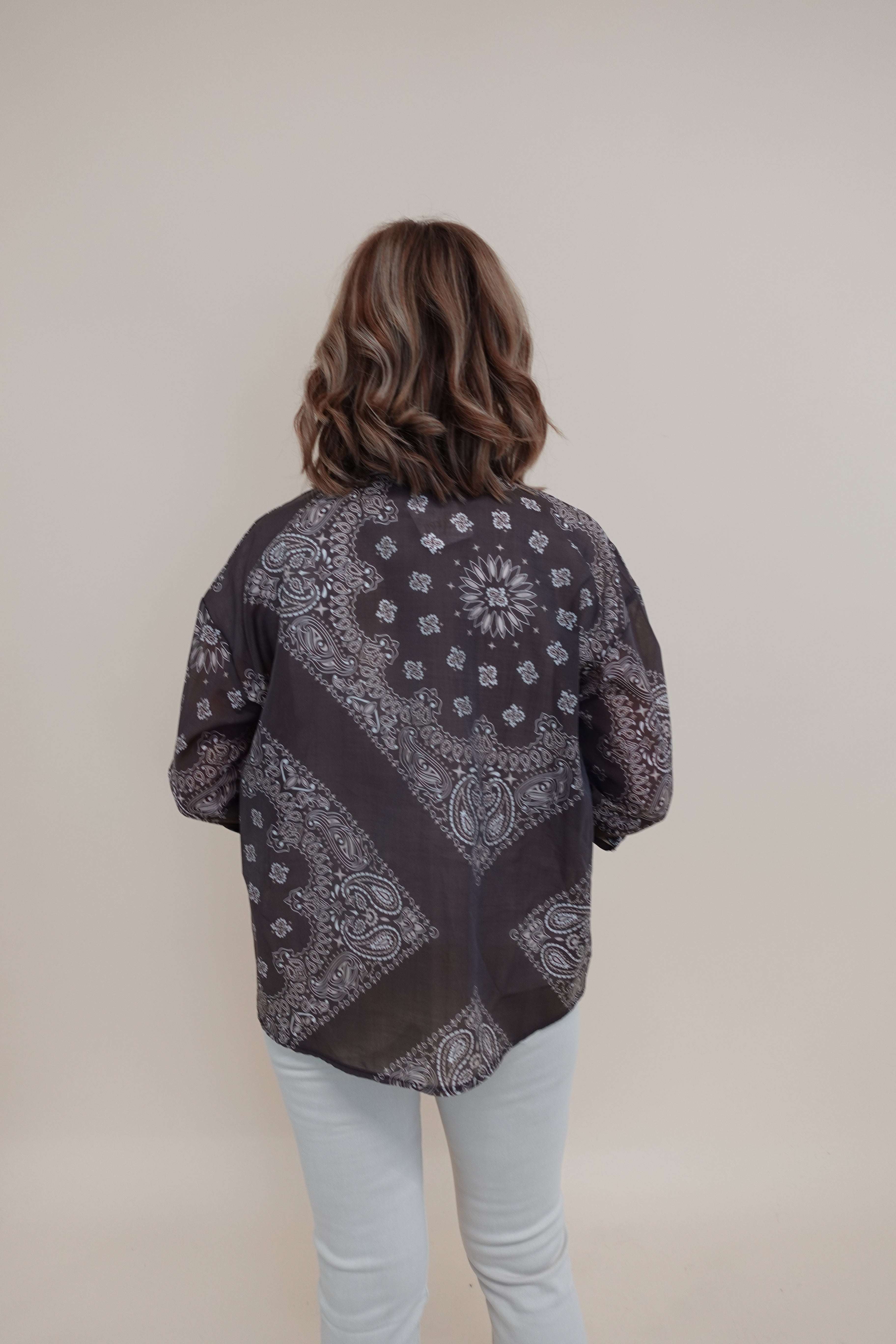 Camicia Bandana Marrone