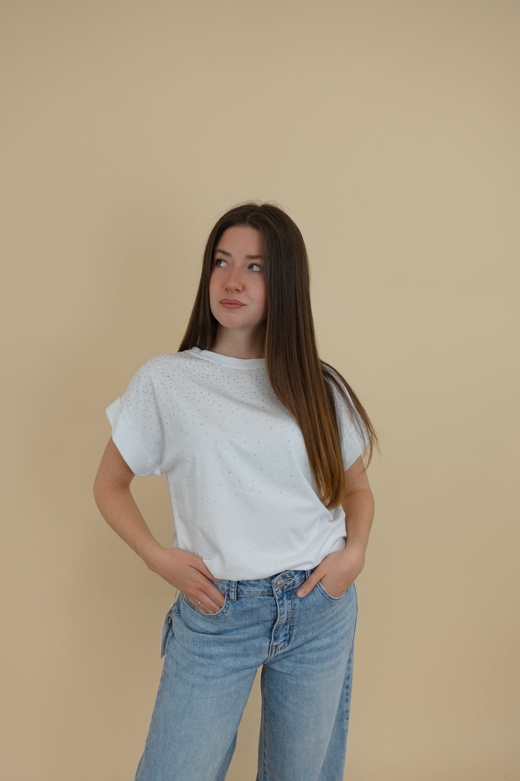 T-shirt Brillo Bianca