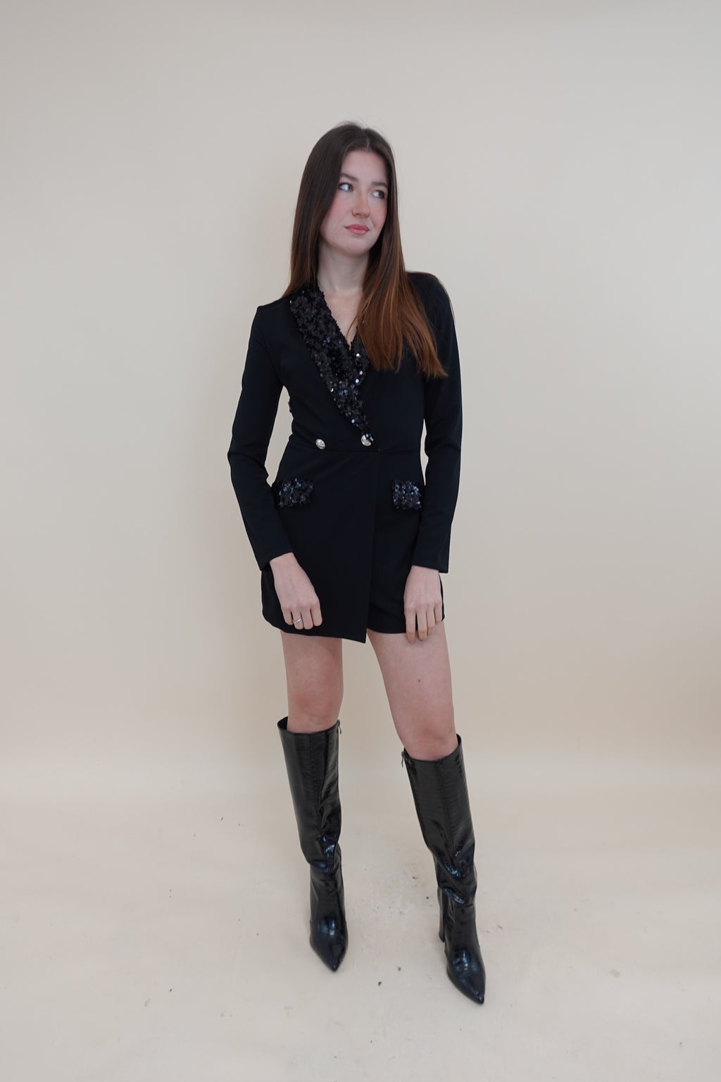 Tutina Paiettes Nera