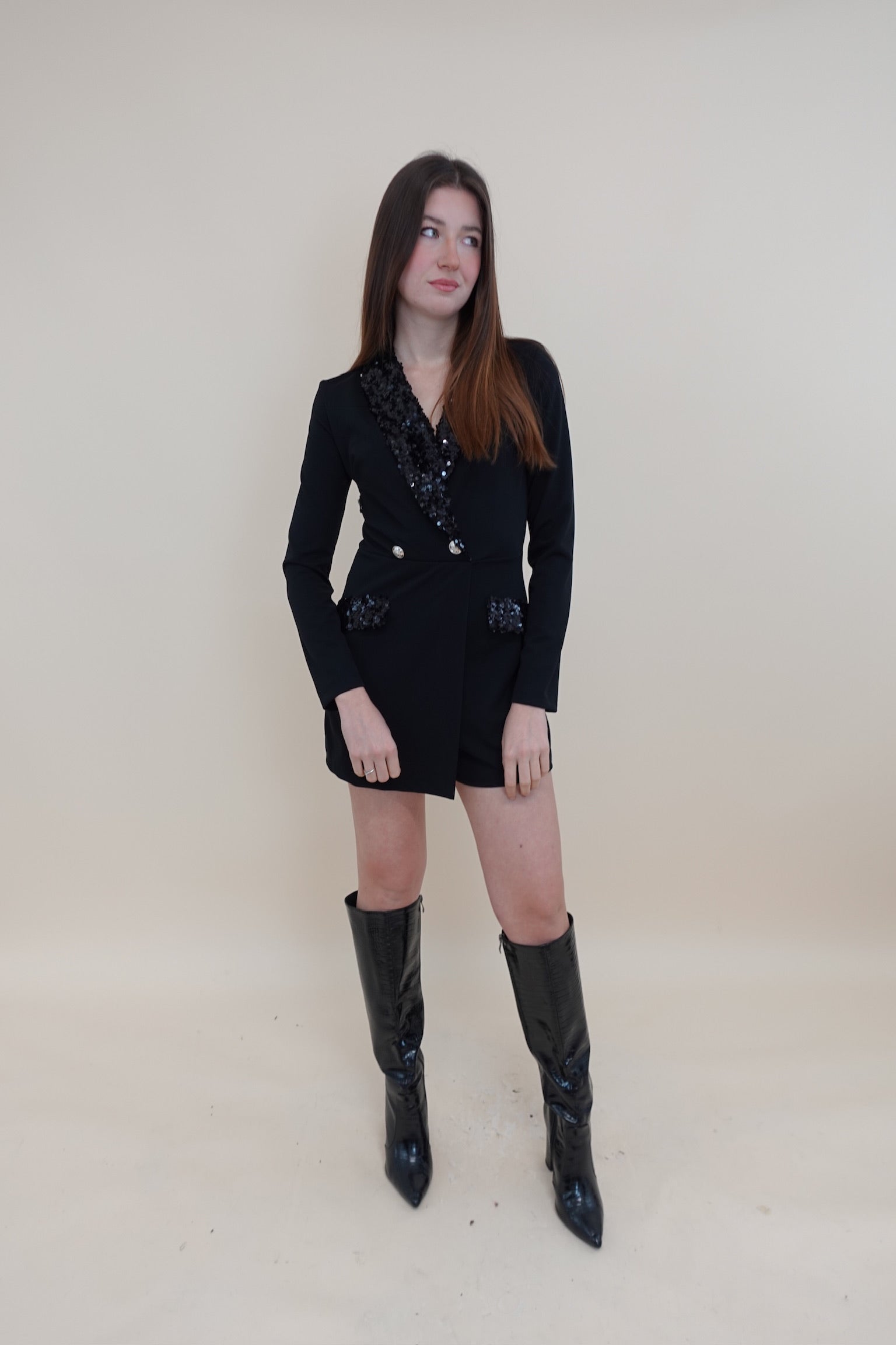 Tutina Paiettes Nera