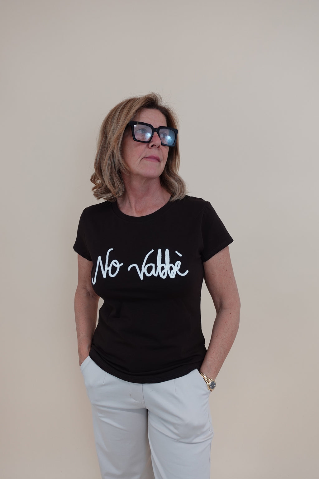 T-shirt No Vabbe Marrone