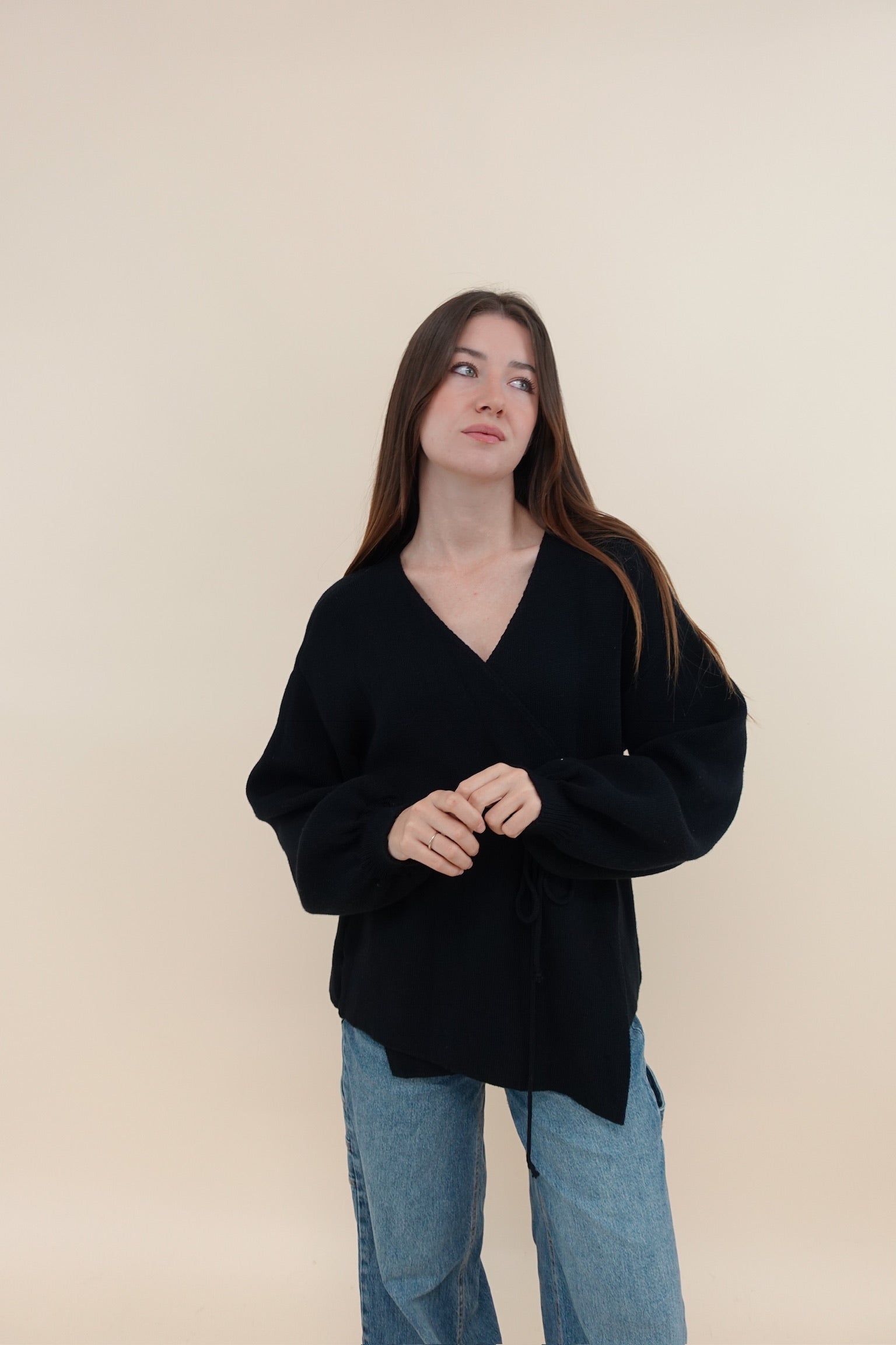 Cardigan Kimono Nero