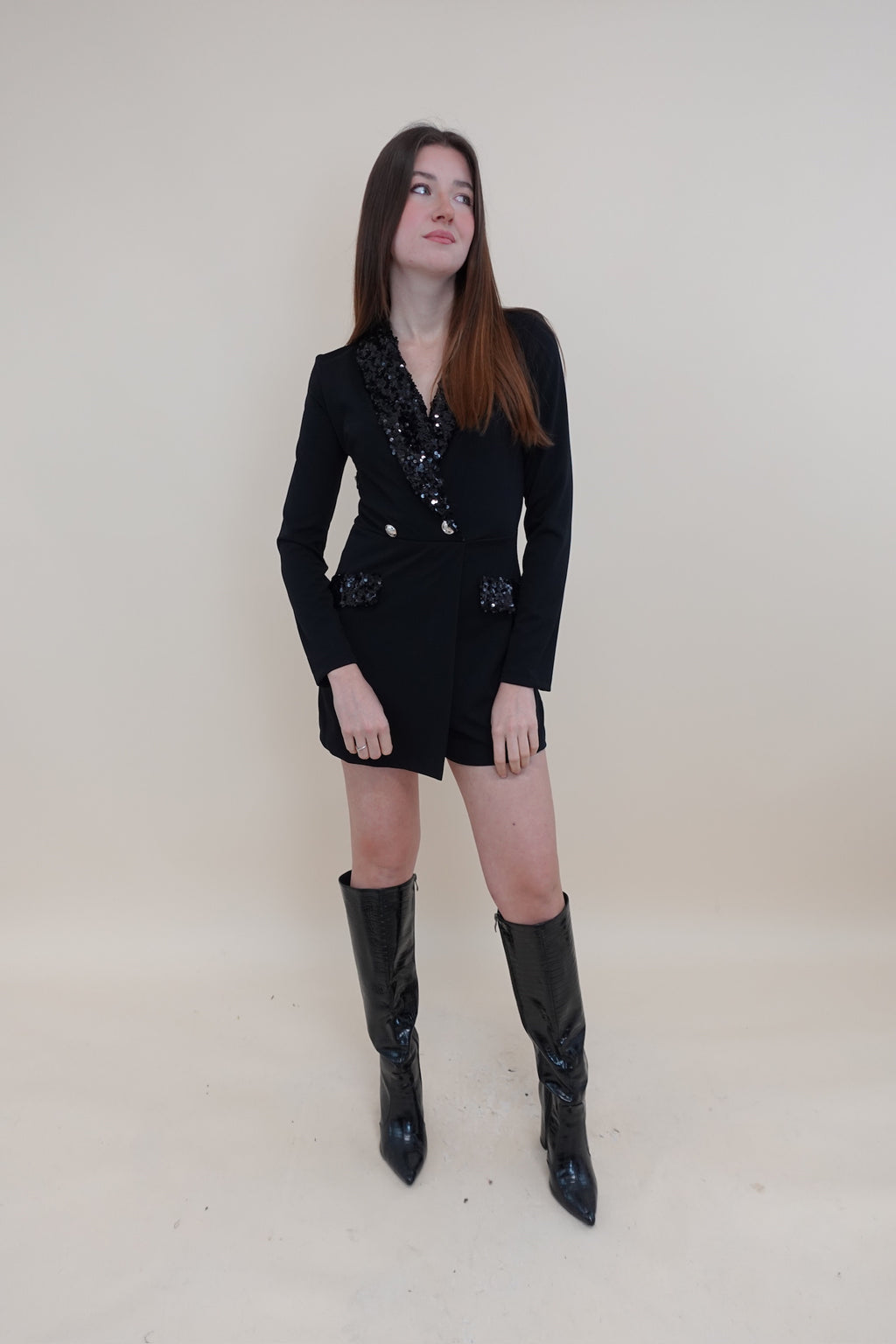 Tutina Paiettes Nera