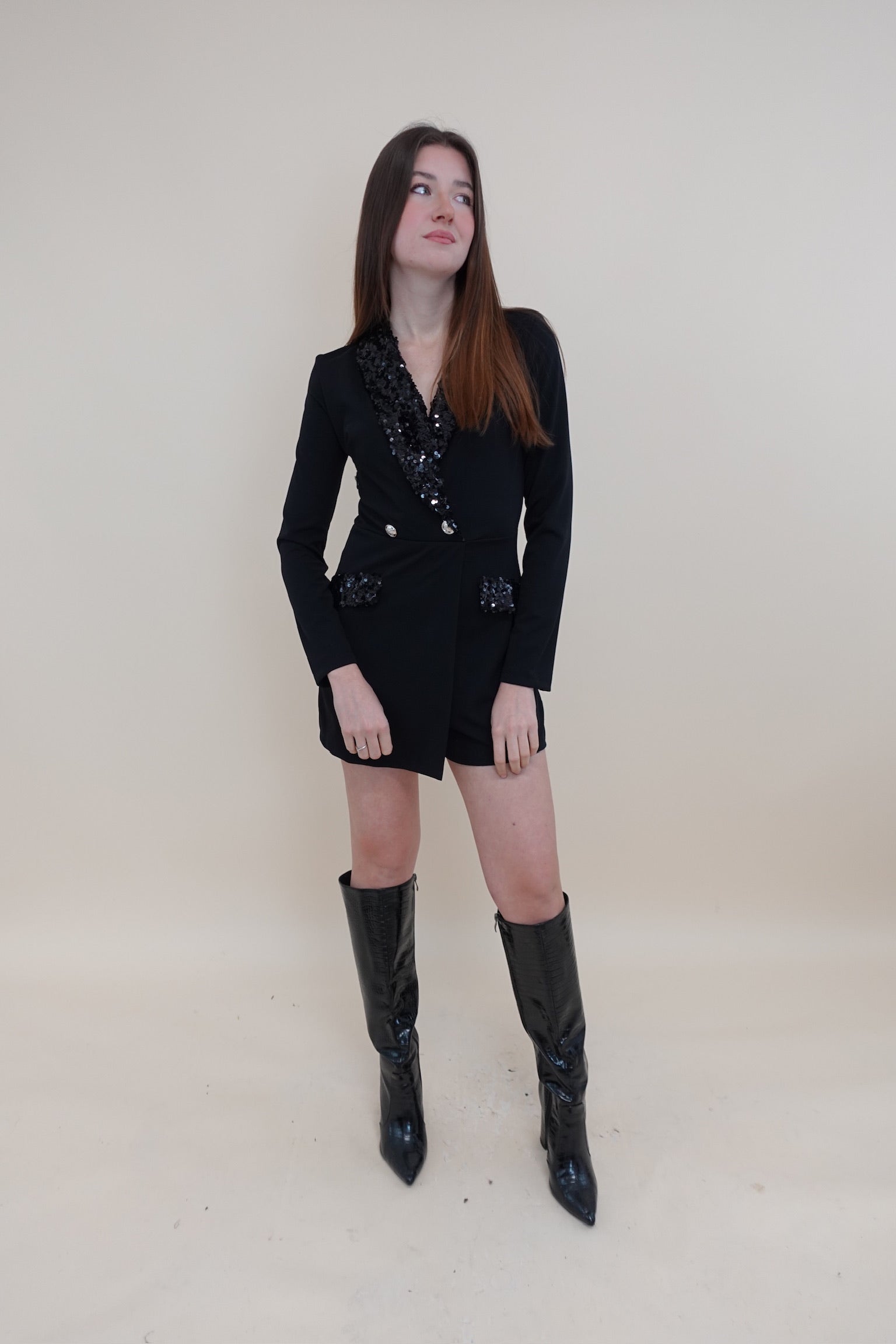 Tutina Paiettes Nera